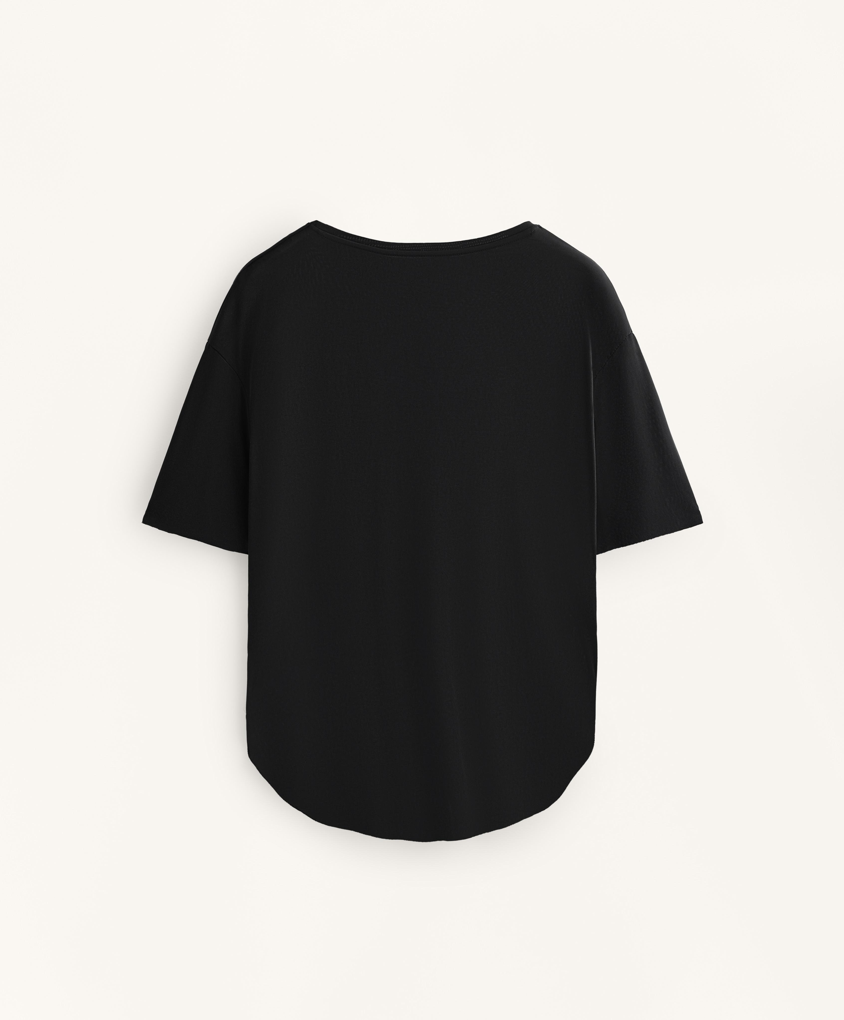 Camiseta mezcla modal manga corta