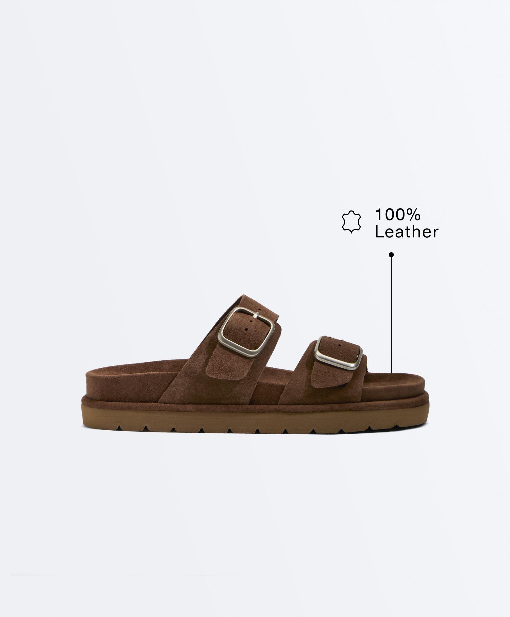 Platform buckle sandals