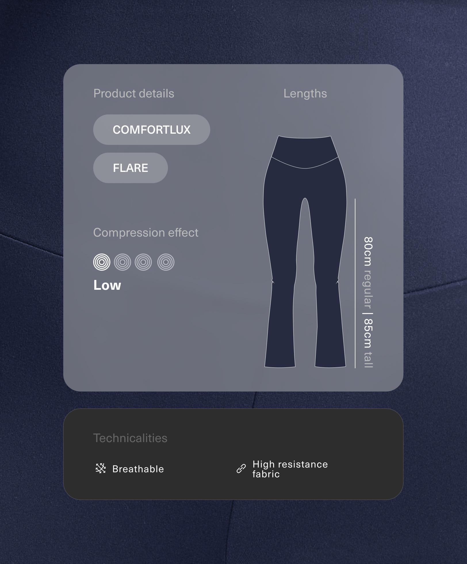 Pantalón flare high rise Comfortlux rib Pantalón flare high rise Comfortlux rib