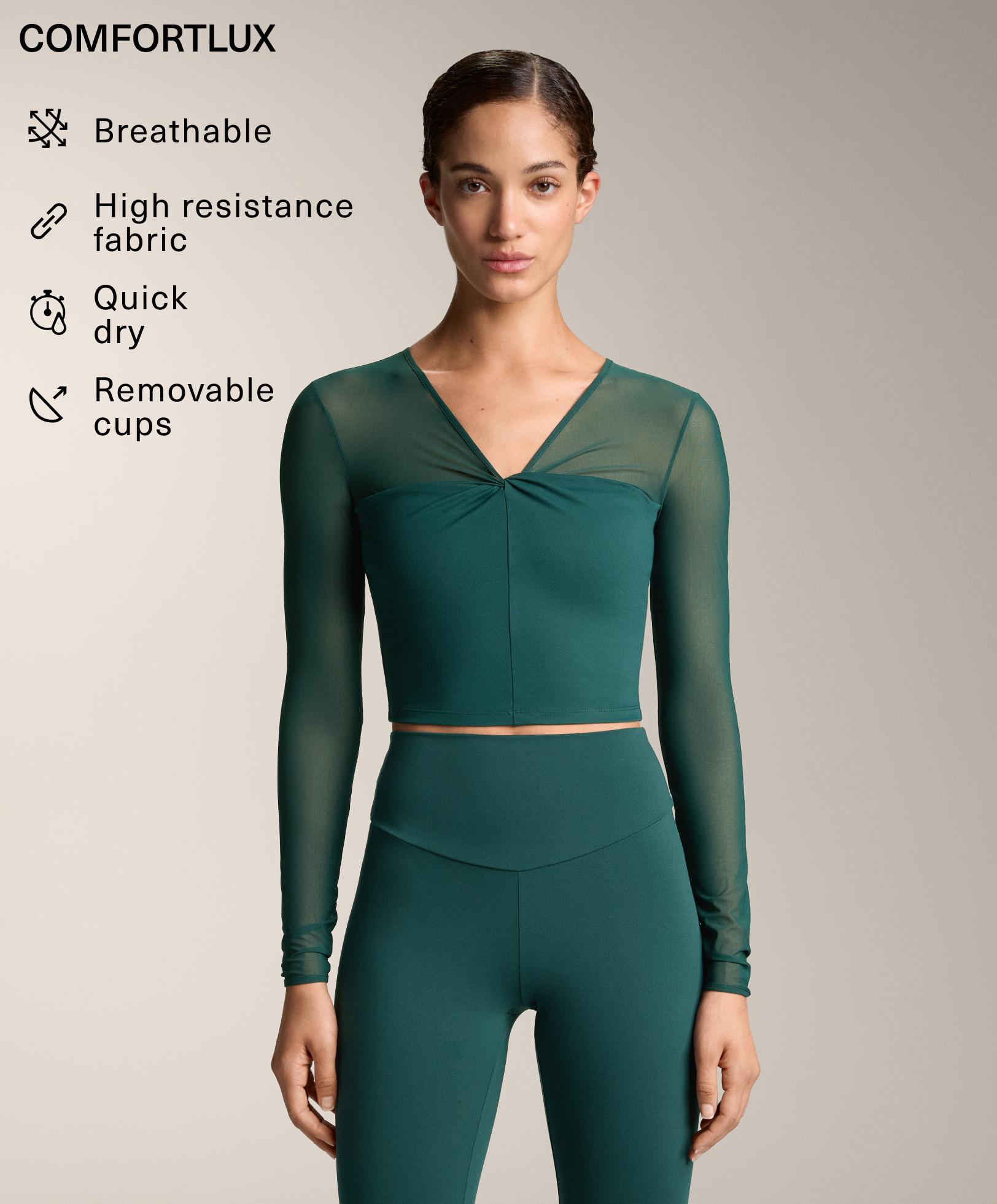 Comfortlux long sleeve mesh Tank top