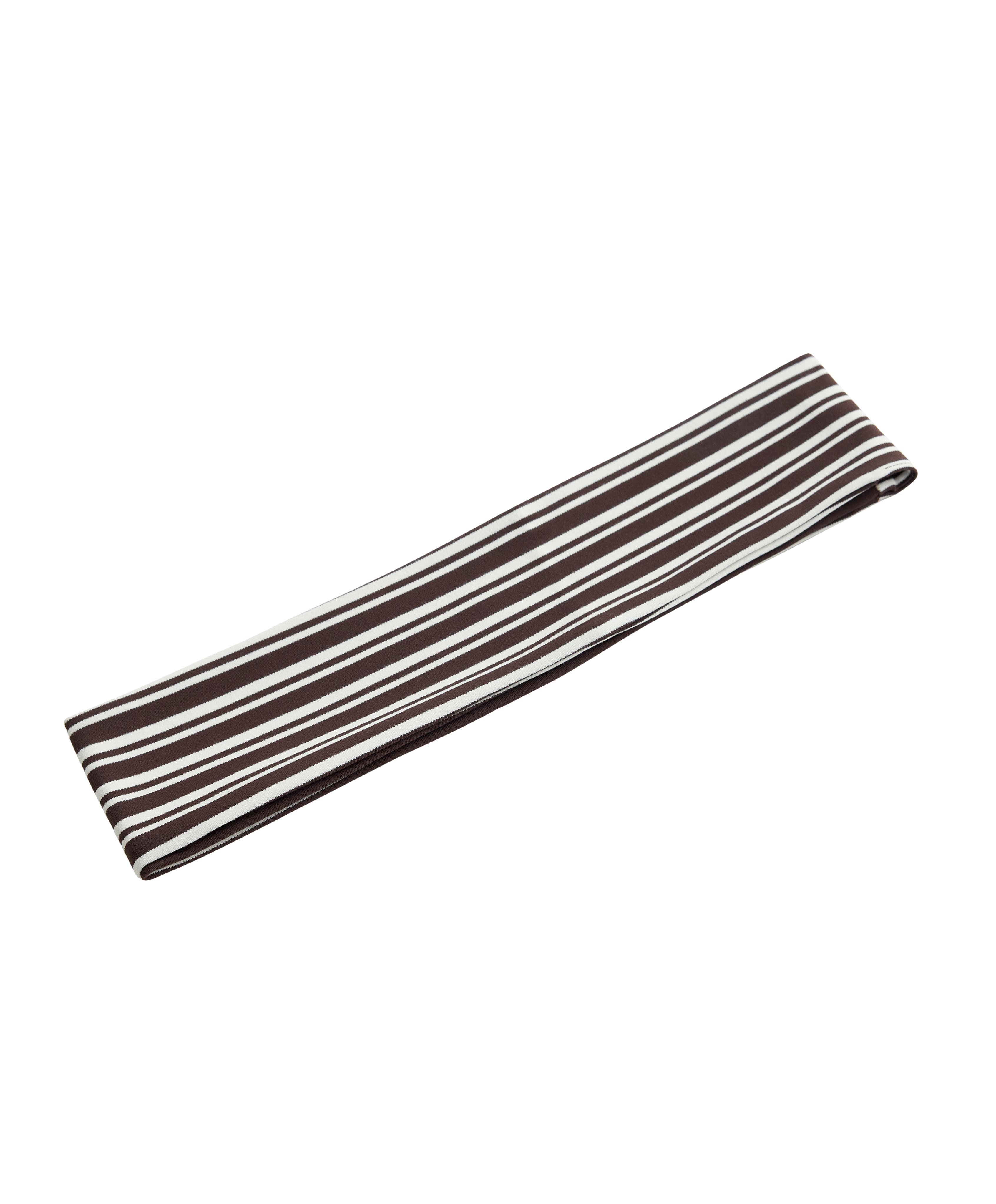 6 cm striped sports headband — DARK BROWN