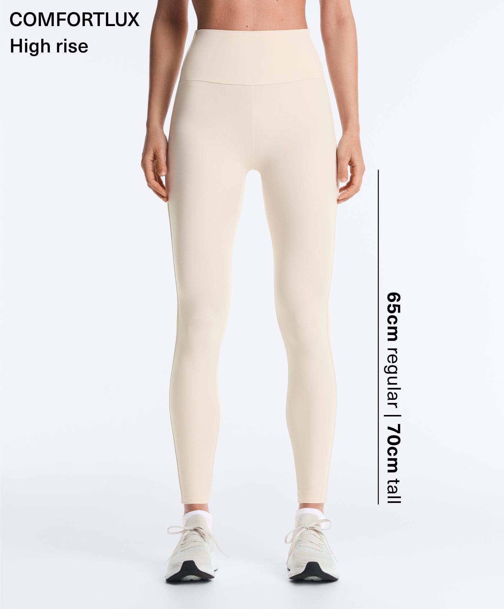 Comfortlux high-rise rib 65cm ankle-length leggings