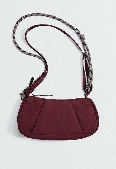 Padded crossbody bag — BURGUNDY 1