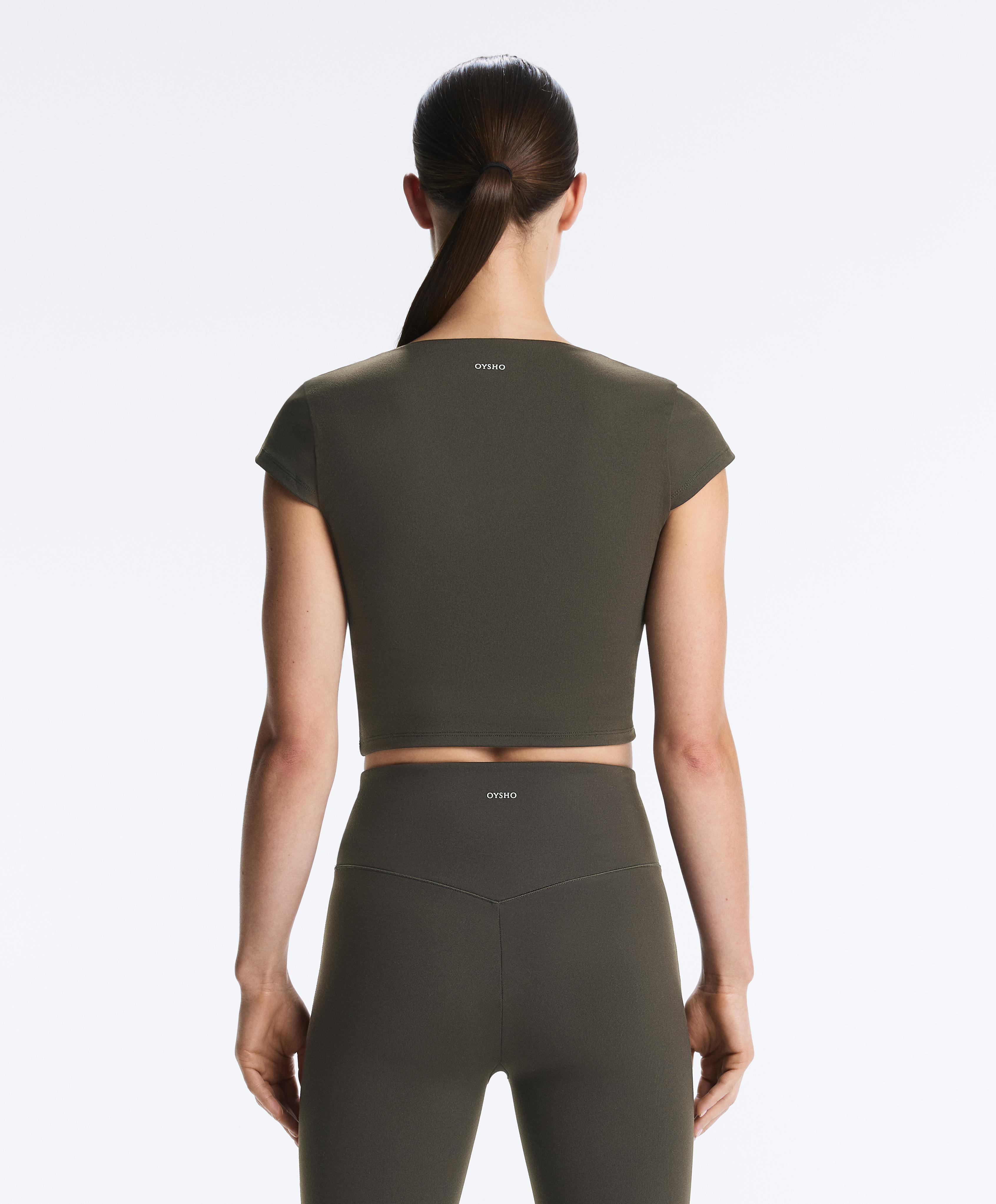 Evermove short-sleeved Tank top — BROWN