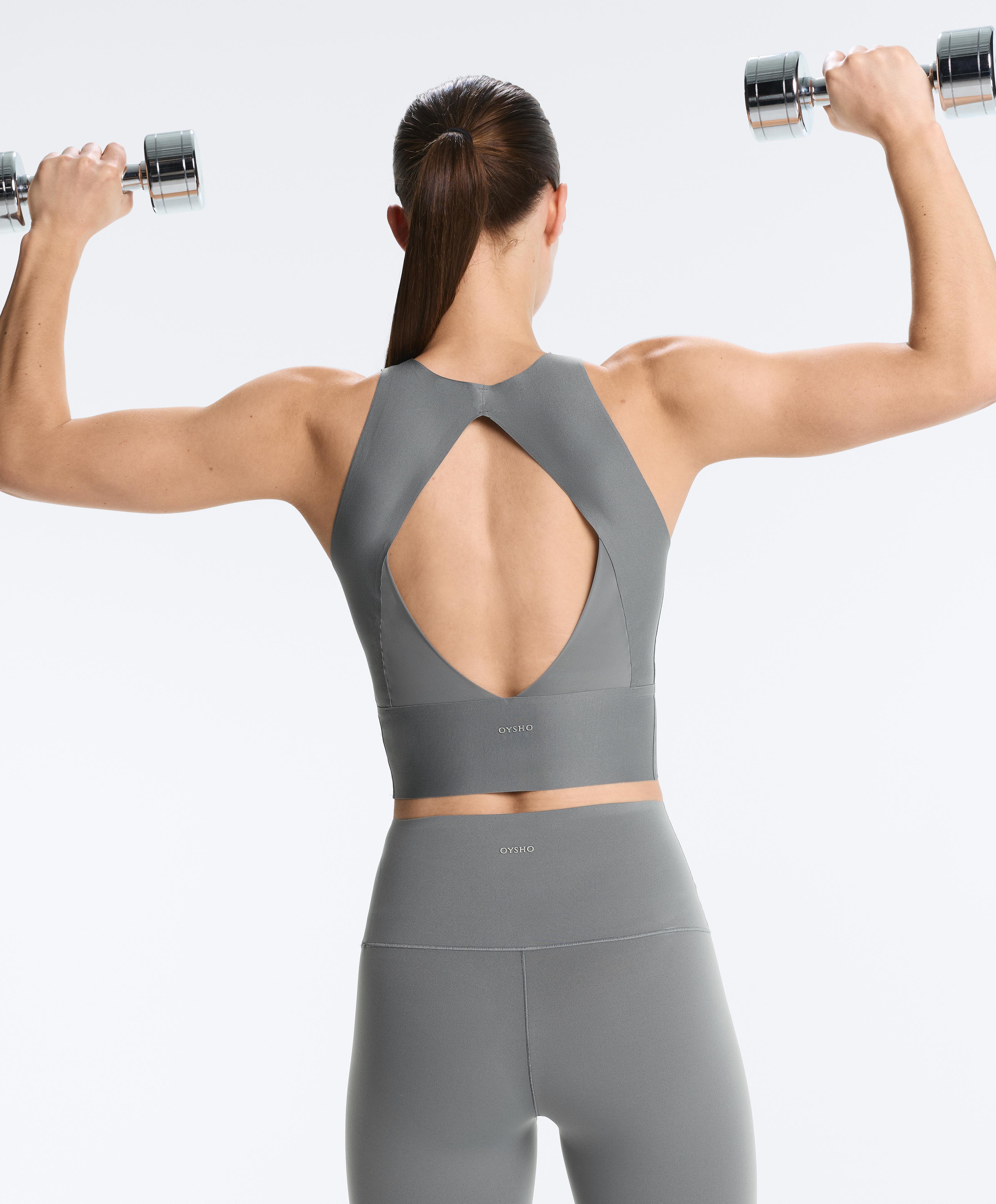 Perfect-adapt strap tank top — MISTY BLUE