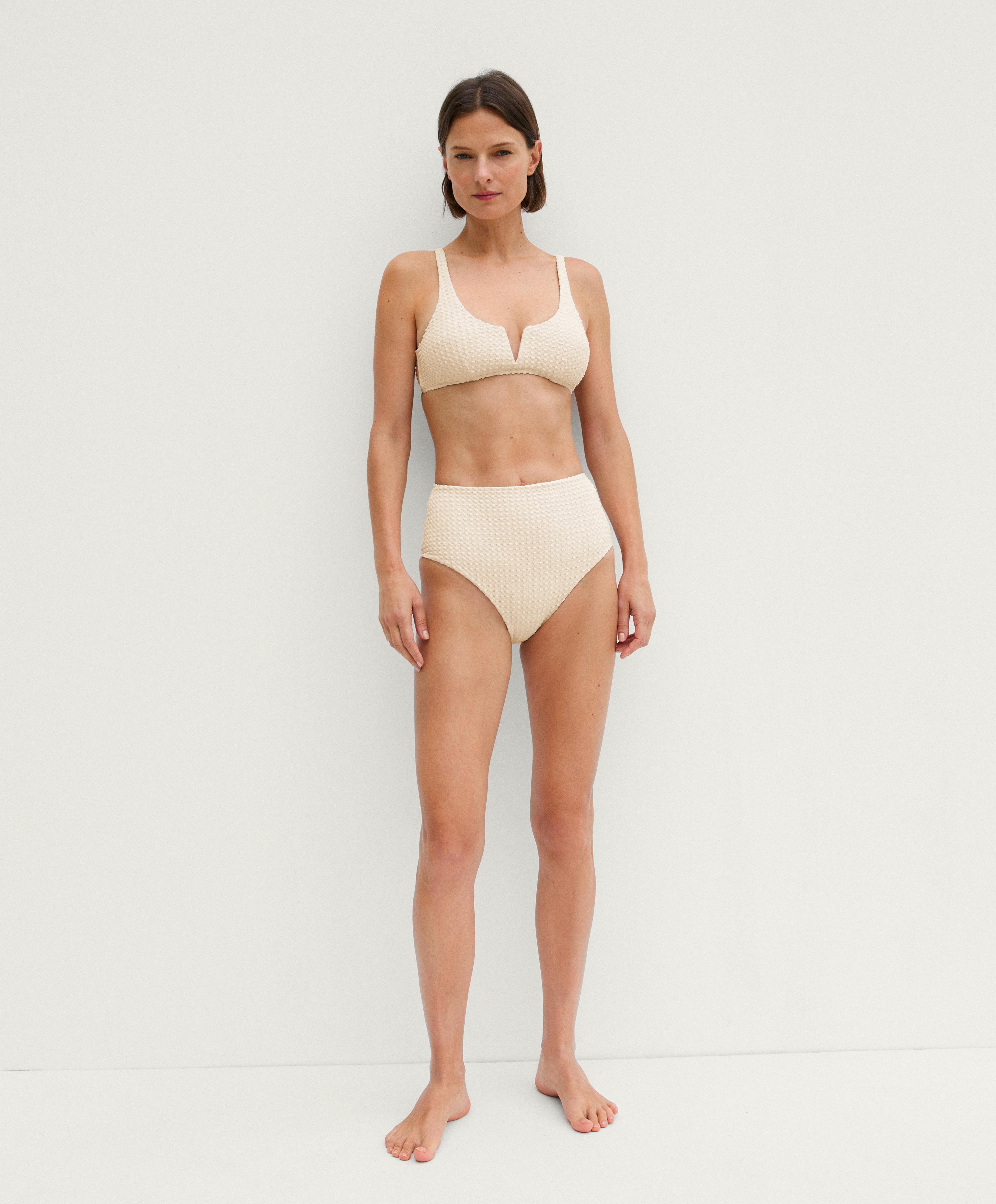 Haut de bikini halter texture bulle - Soldes