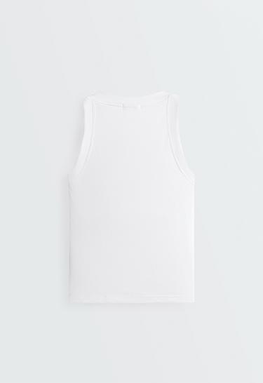 Rib modal blend tank top — WHITE  10