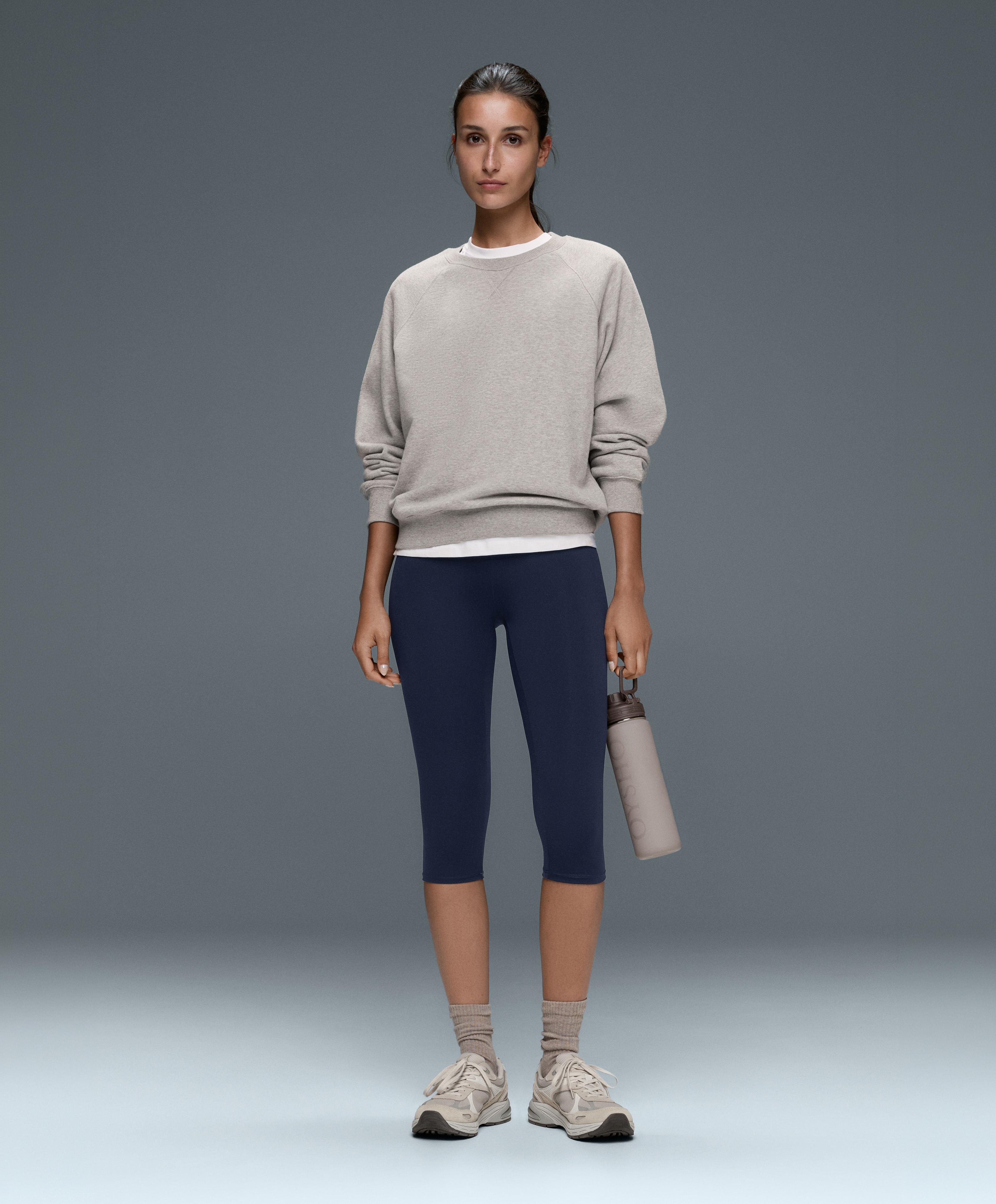 Comfortlux high-rise 40cm knee-length leggings — NAVY BLUE