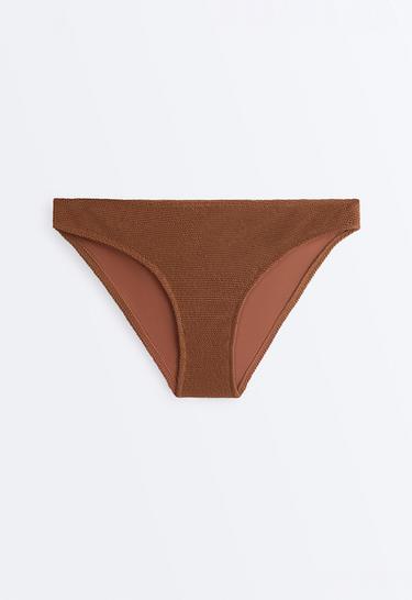 Crinkle classic bikini briefs — TOFFEE 8