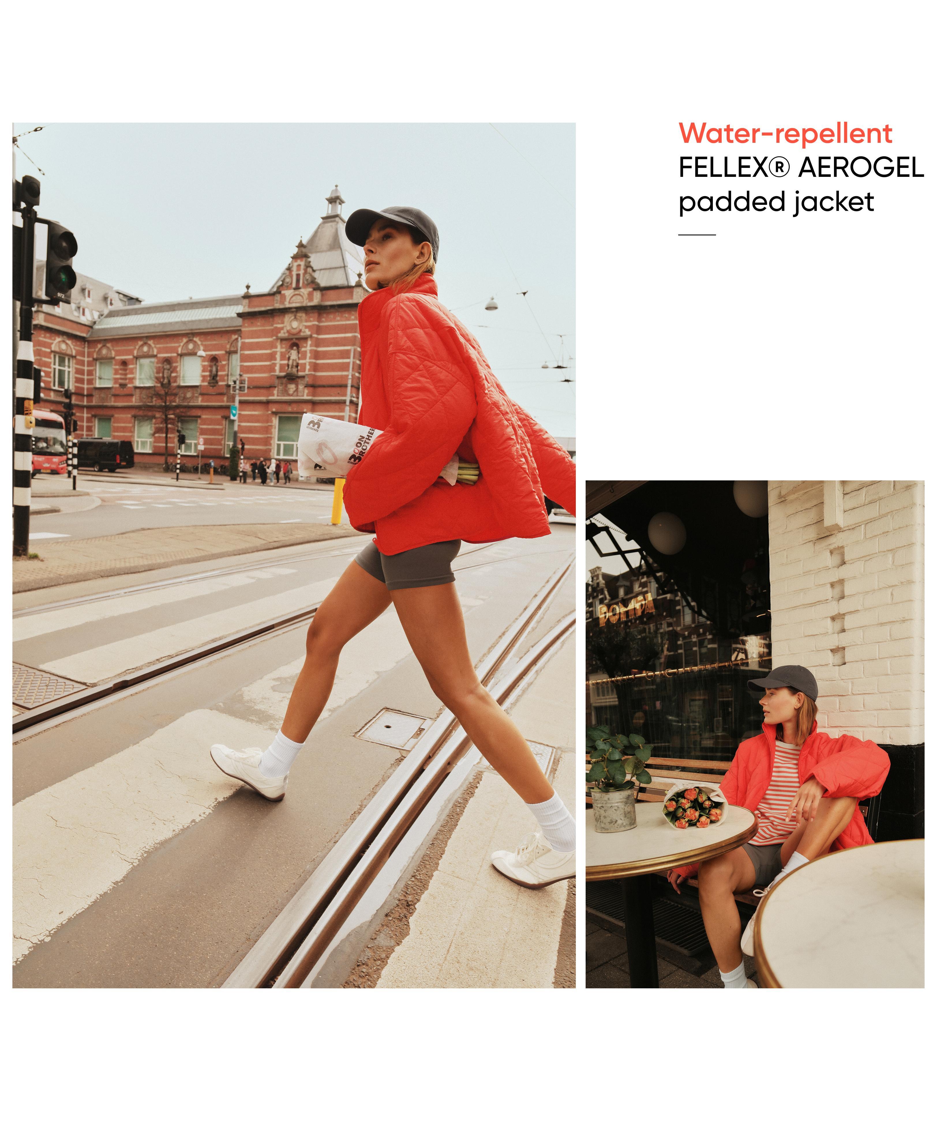 Water-repellent FELLEX® AEROGEL padded jacket — BRIGHT ORANGE