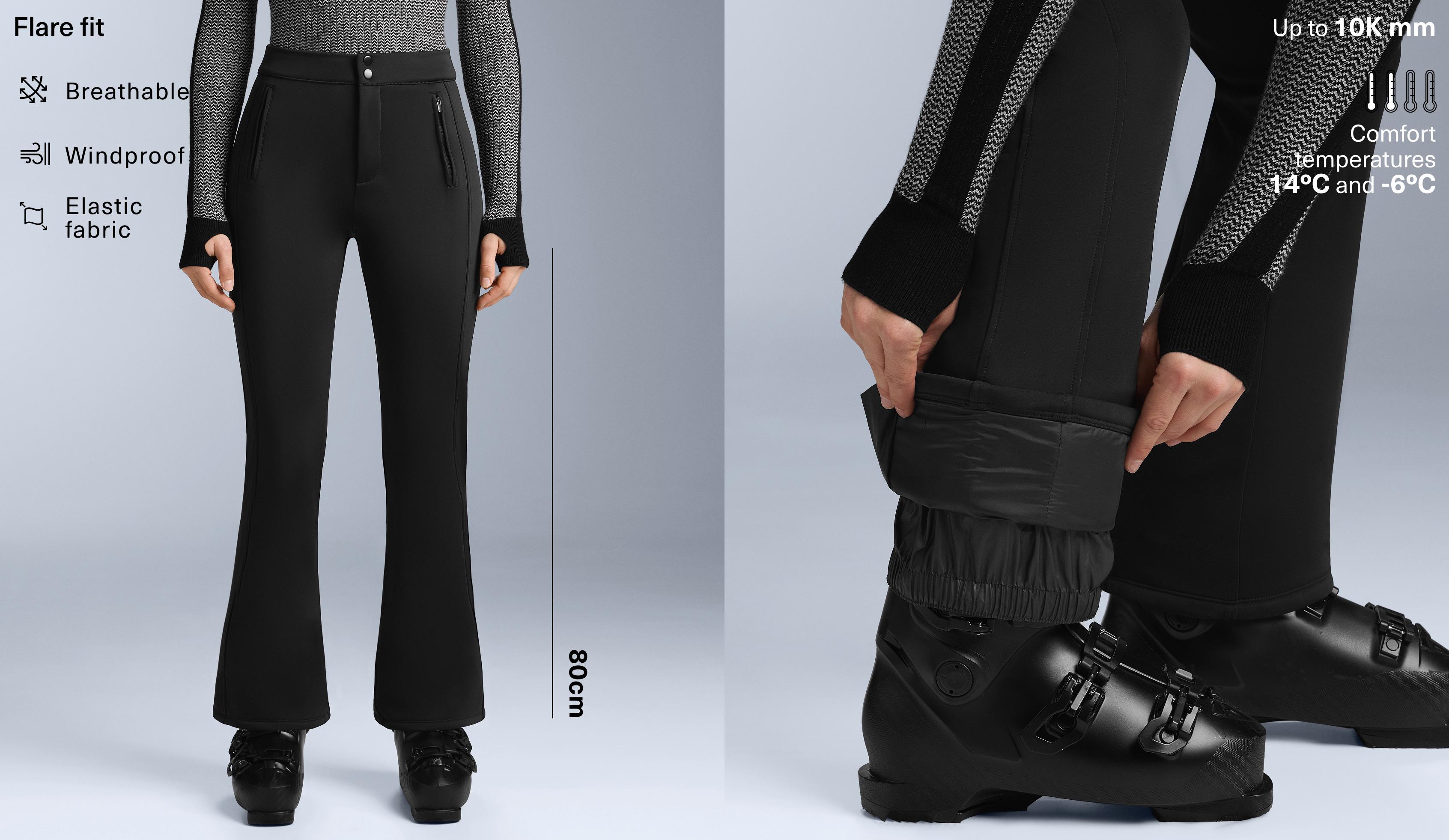 Water-resistant flare stretch SKI trousers - Sale