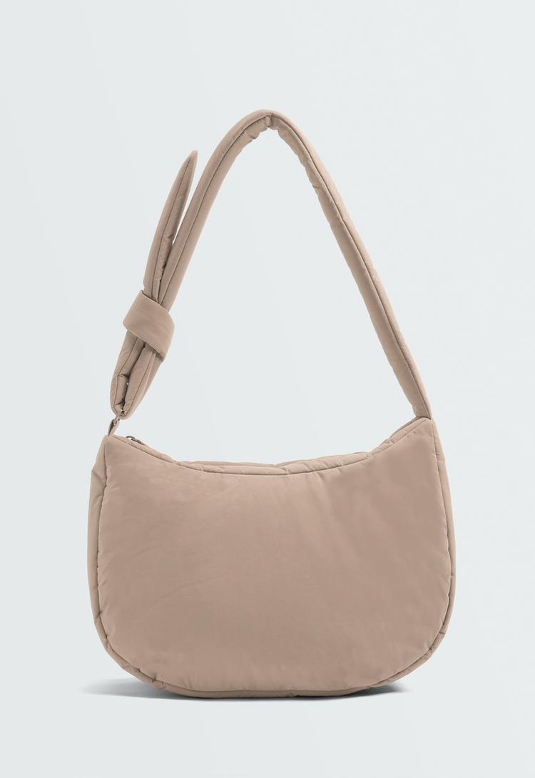 Knotted crossbody bag — MINK
