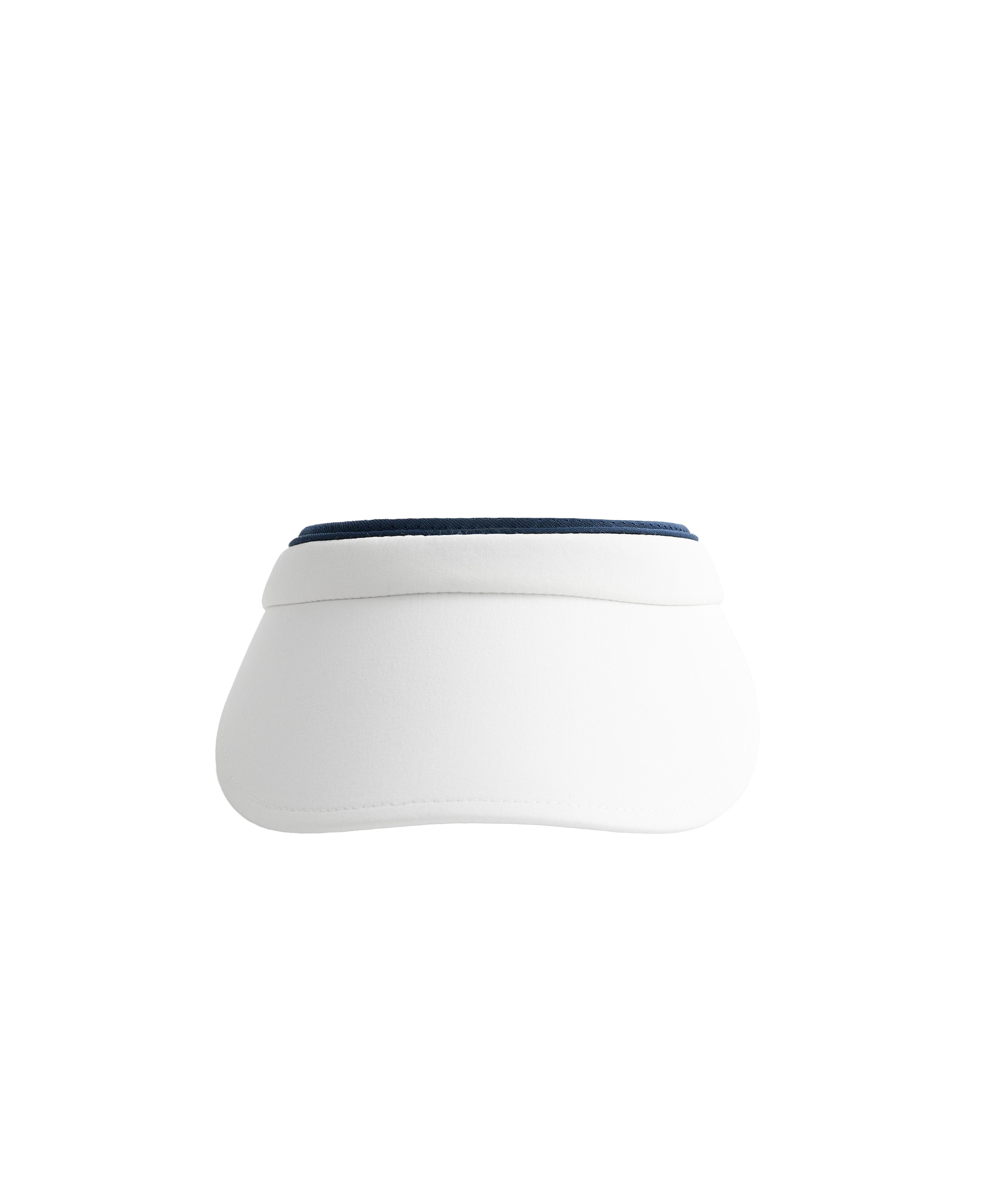 Contrast sports visor — WHITE