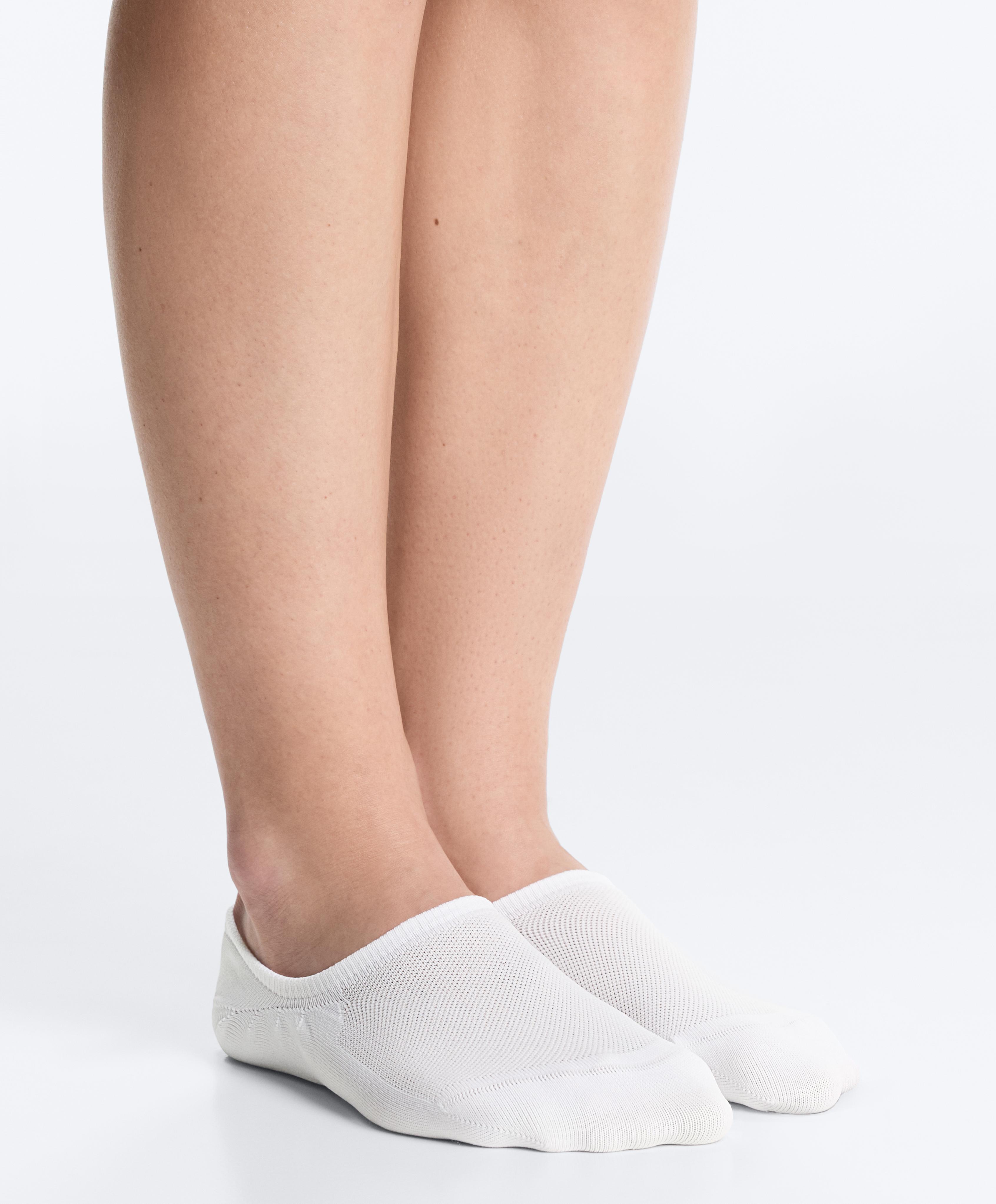 3 pairs of high-cut invisible polyamide blend sports trainer socks