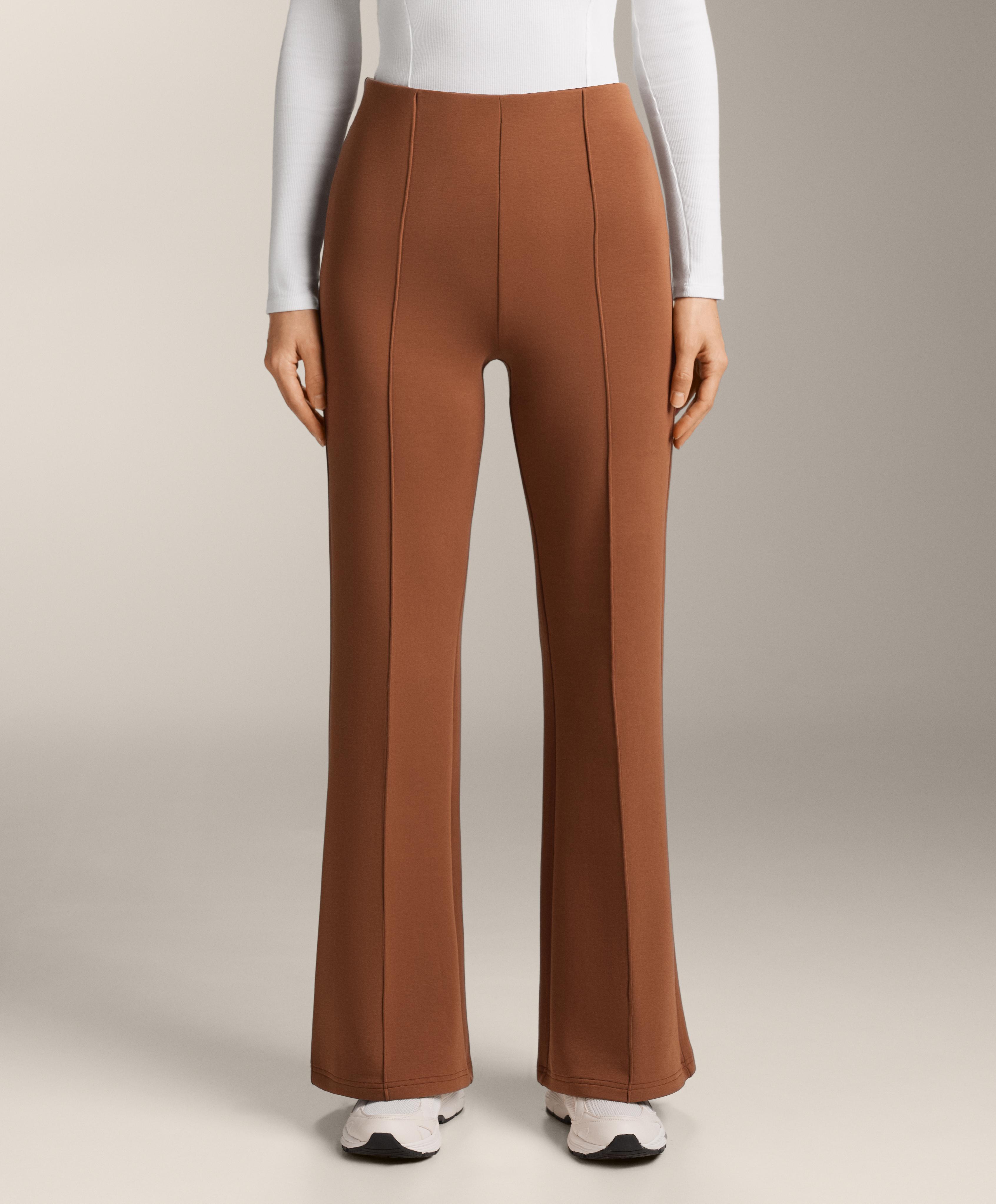 Pantalon évasé en coton Pantalon évasé en coton