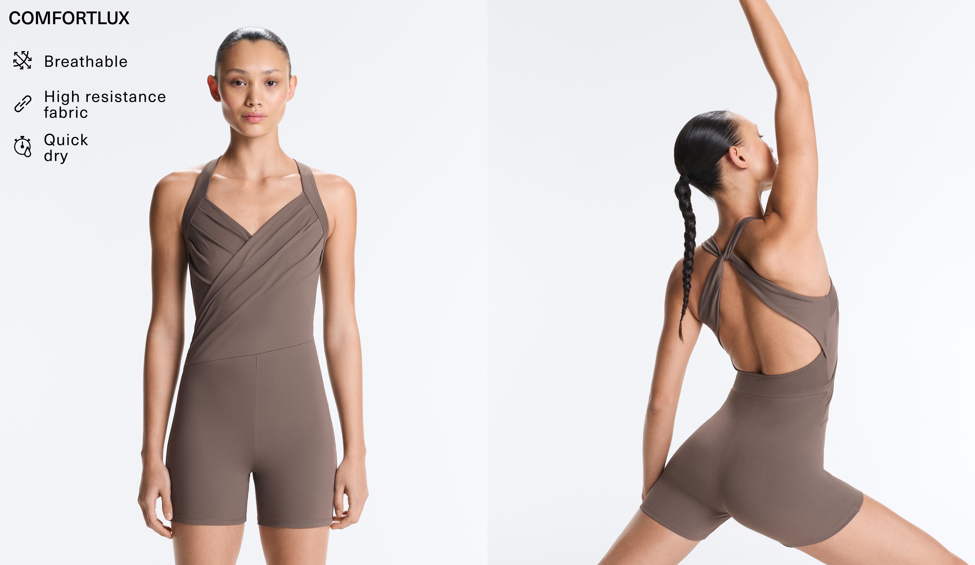 Comfortlux crossover short jumpsuit Comfortlux crossover short jumpsuit