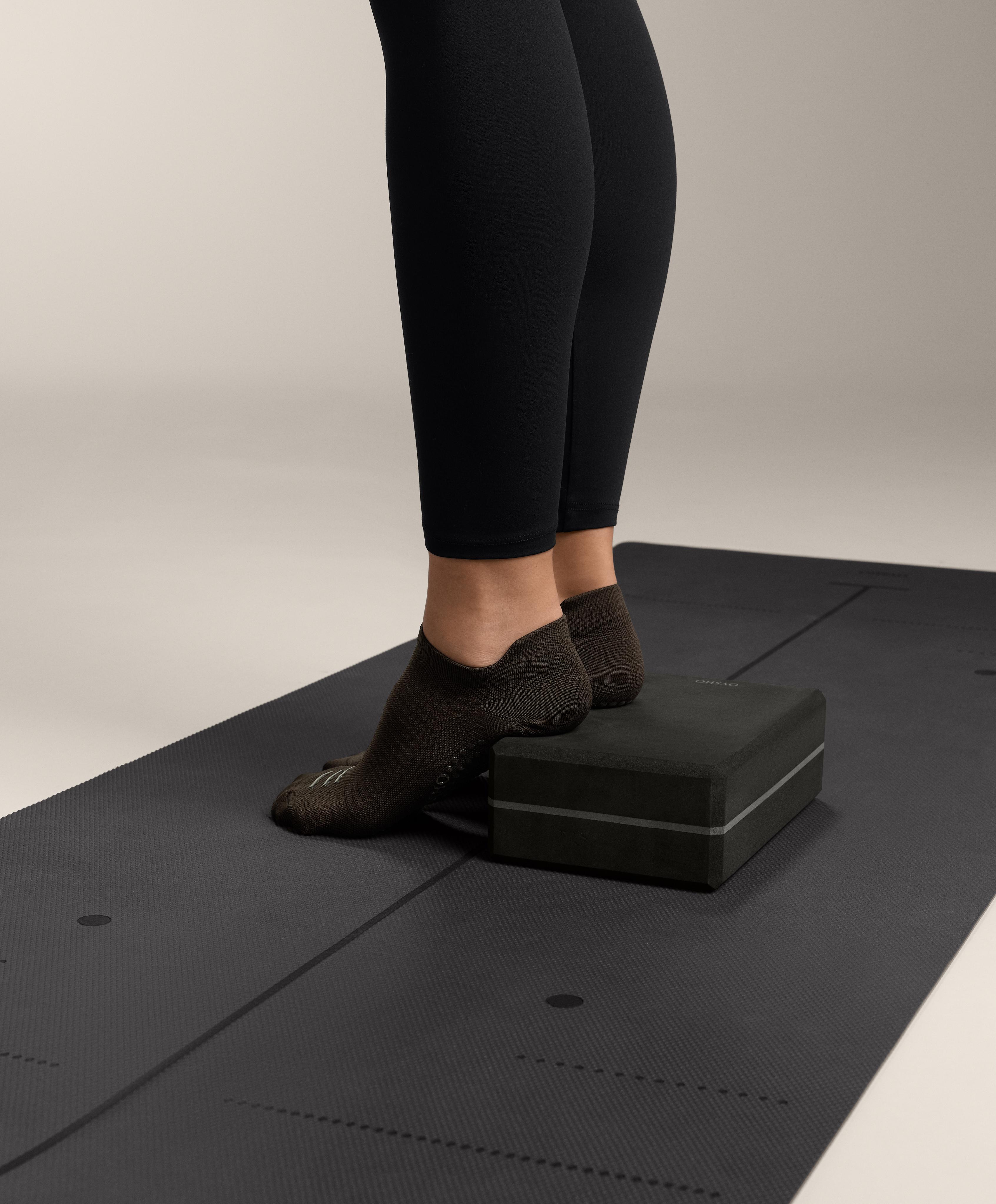 2 paires de chaussettes sneaker de yoga et pilates en mélange de polyamide - Soldes