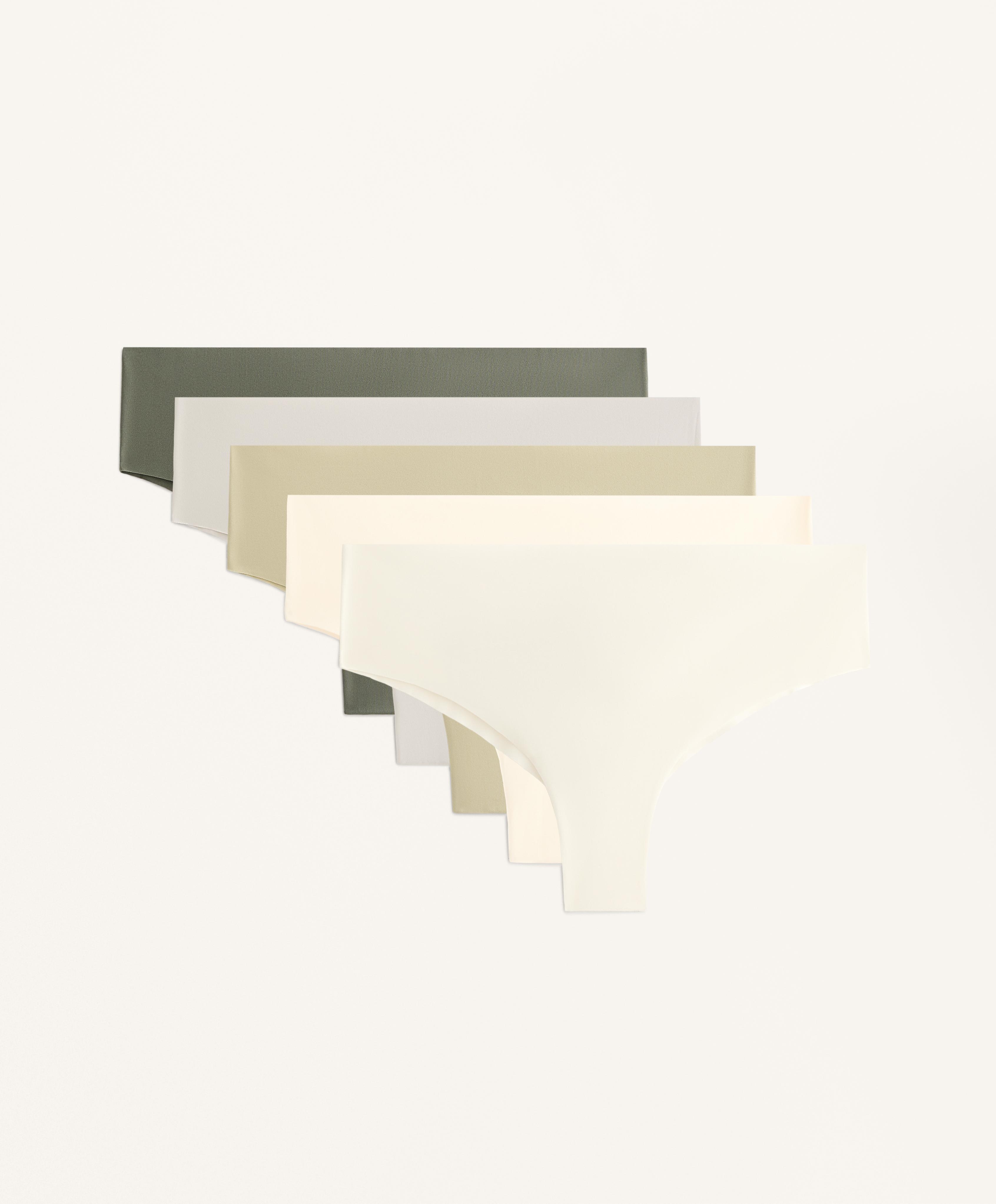 5 slips brésiliens mélange polyamide invisible