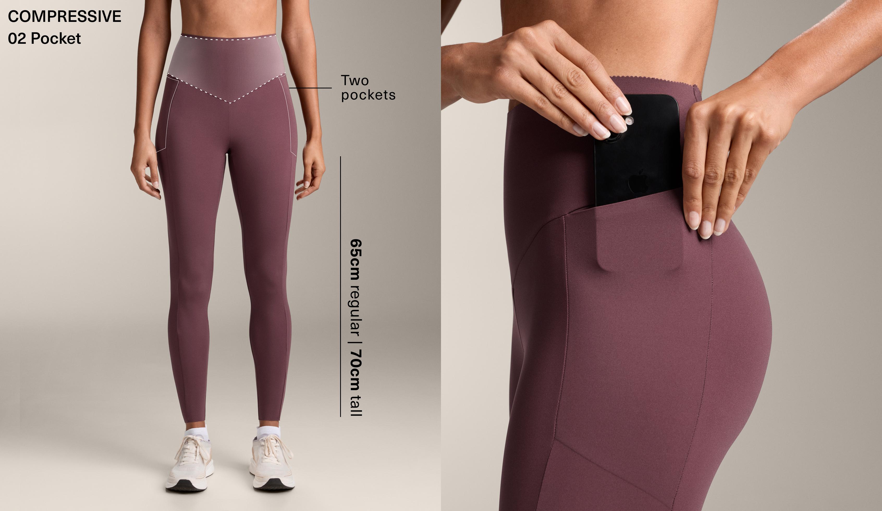 Leggings tobillero high rise Compressive pocket