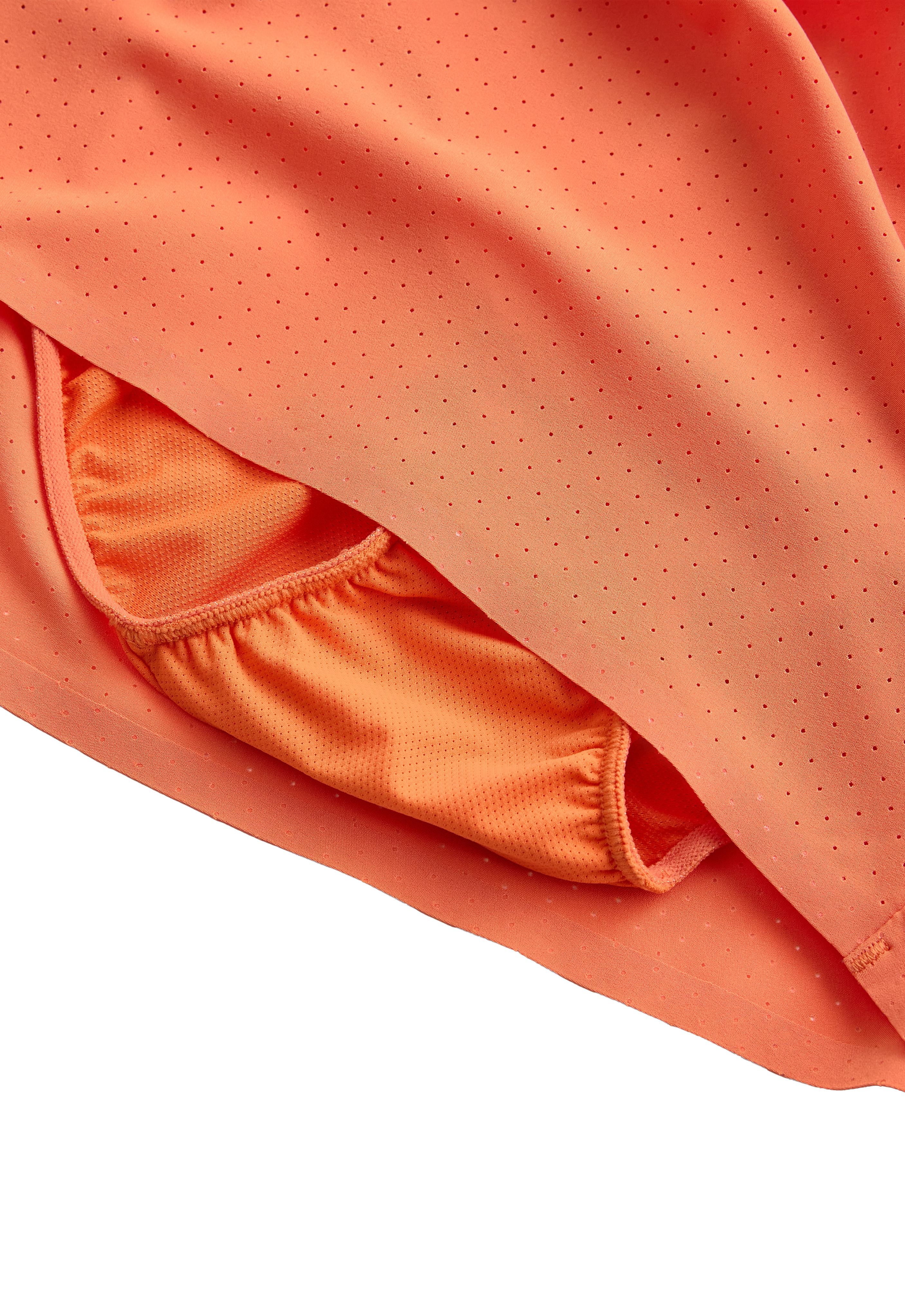 Mid-rise 7cm technical shorts — WASHED ORANGE