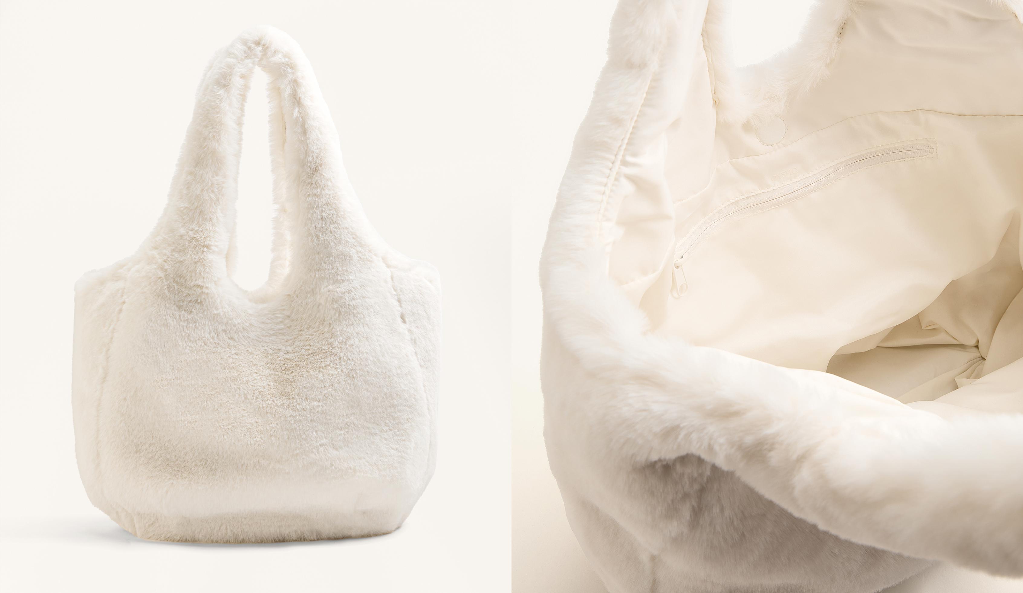 Faux fur shopper bag Faux fur shopper bag