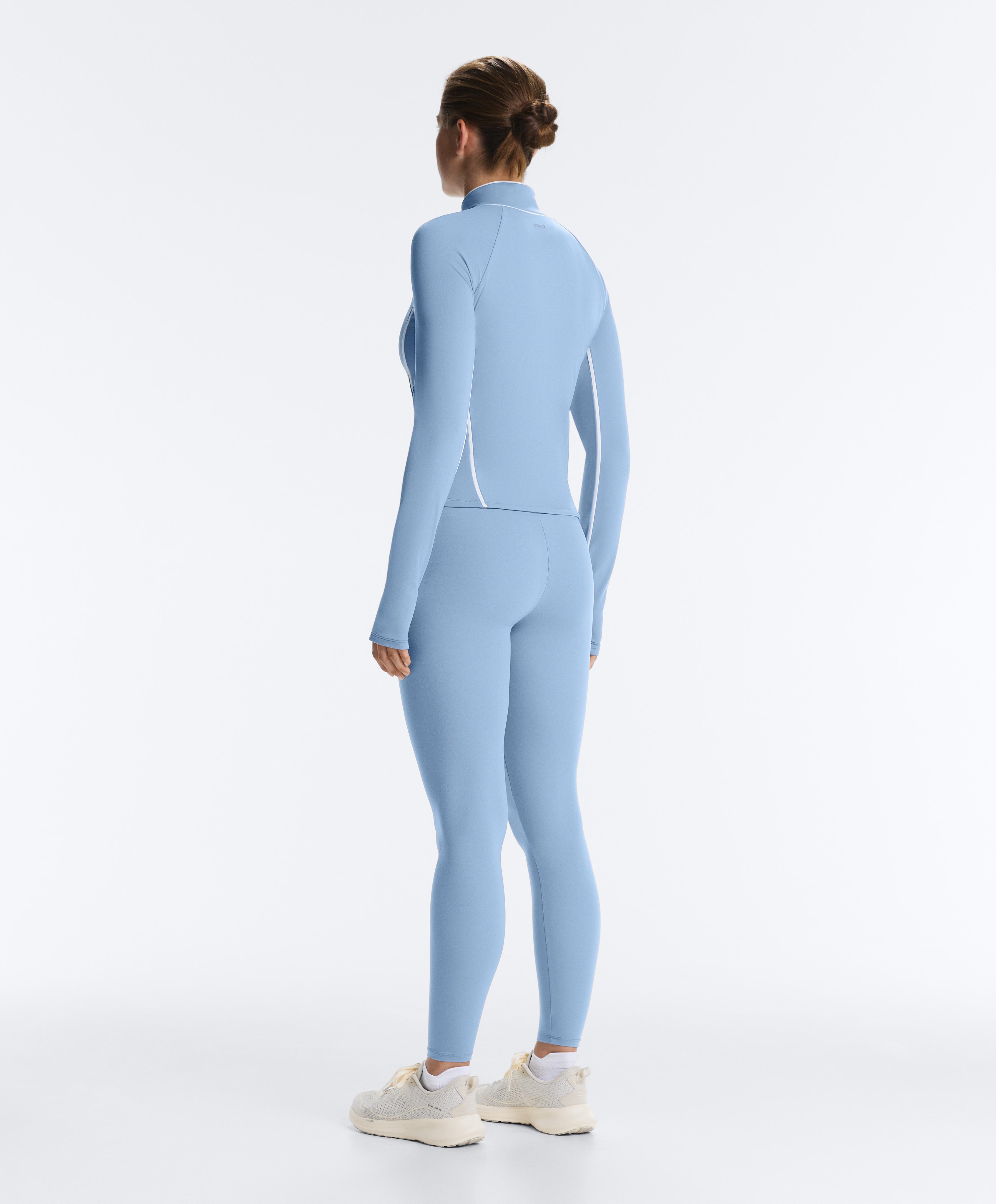 Light warm piping technical jacket — BLUE