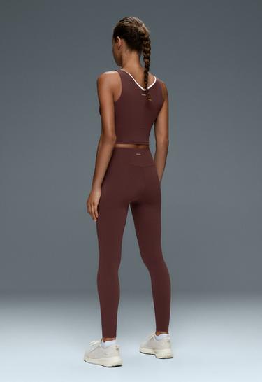 Comfortlux strap tank top V-neck — CHOCOLATE 6