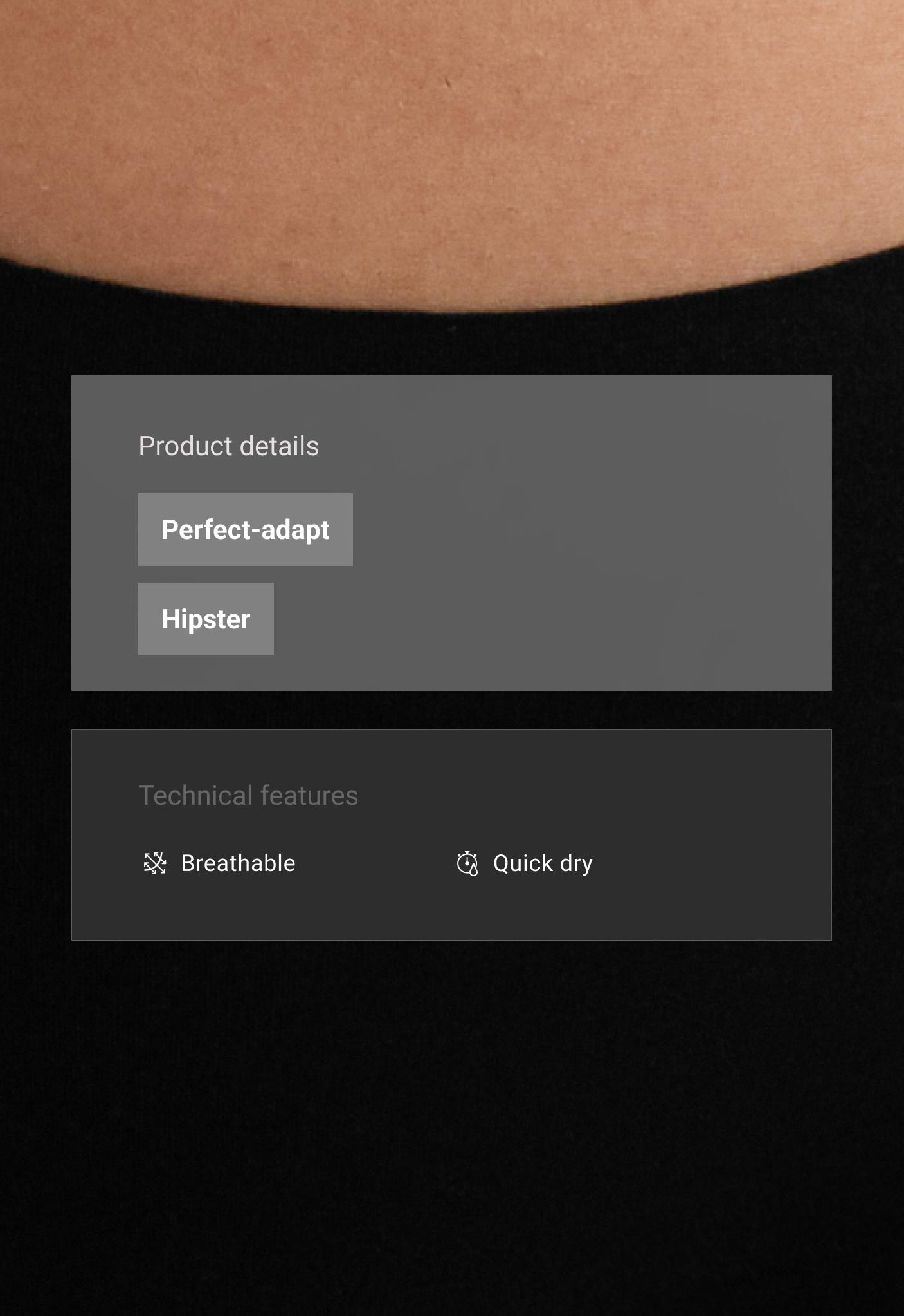 5 unsichtbare Hipster-Slips aus Polyamidmischung mit Laser-Cut