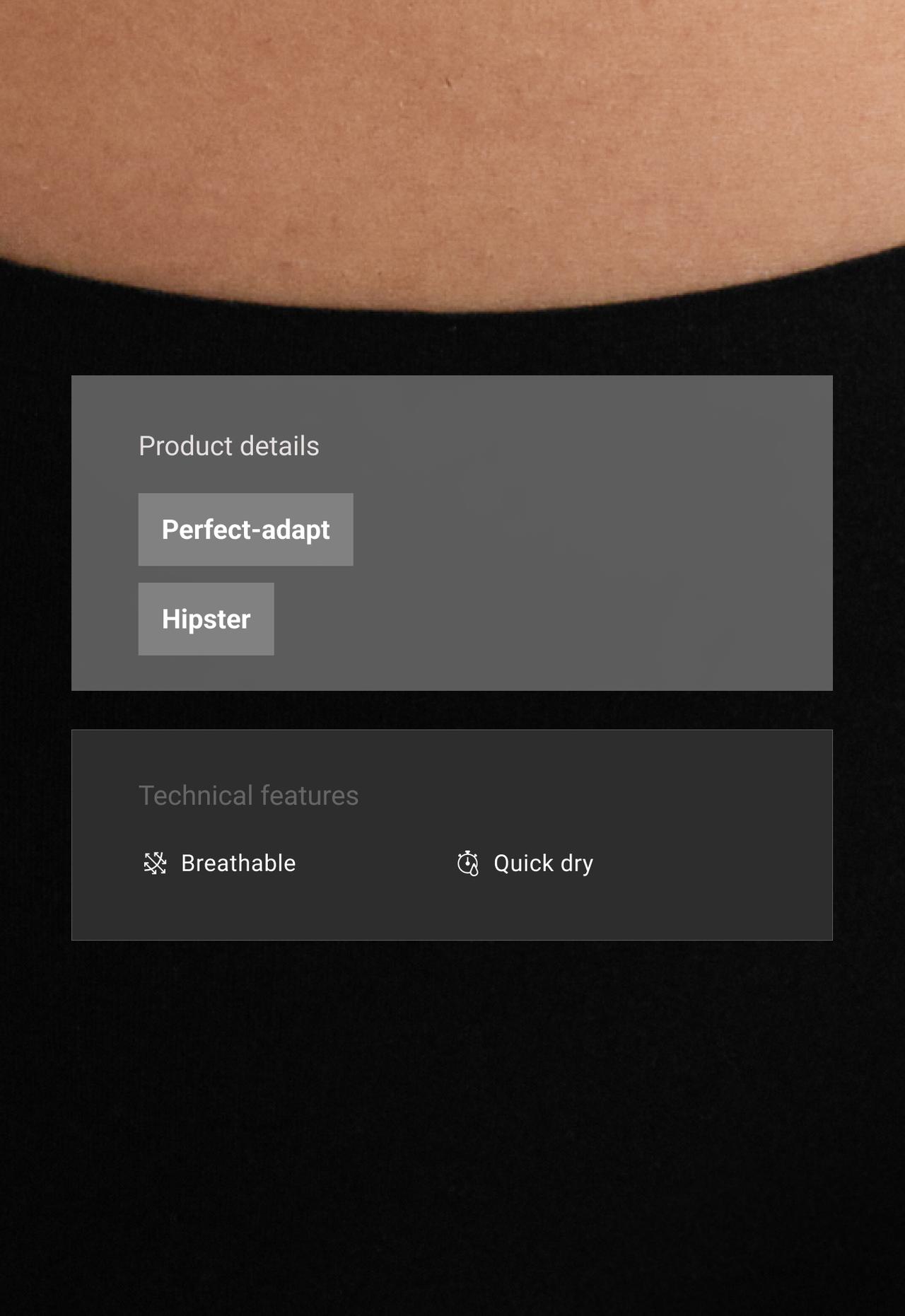 5 laser-cut invisible polyamide blend hipster briefs — BLACK