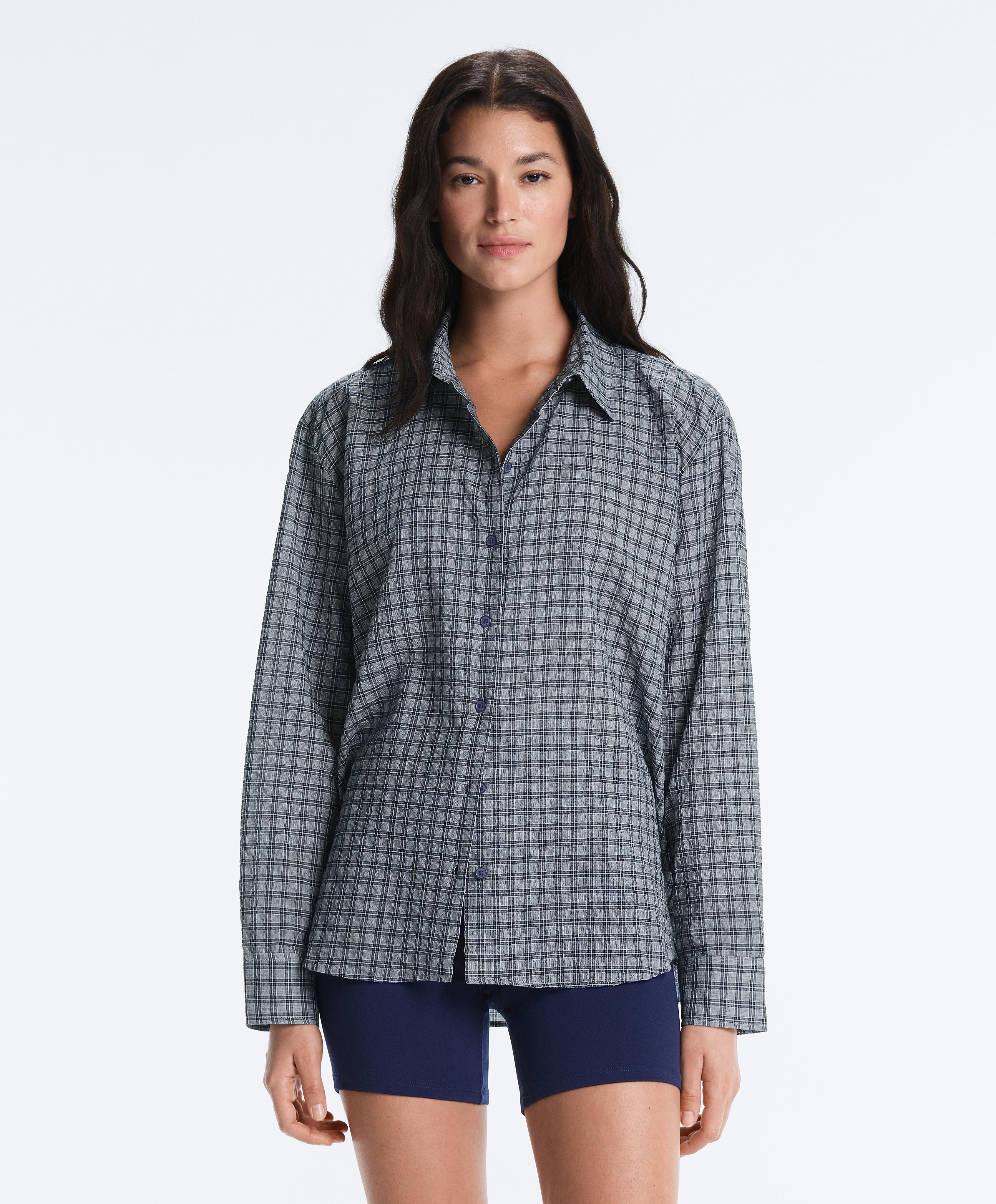 Long sleeve shirt — GREY-BLUE