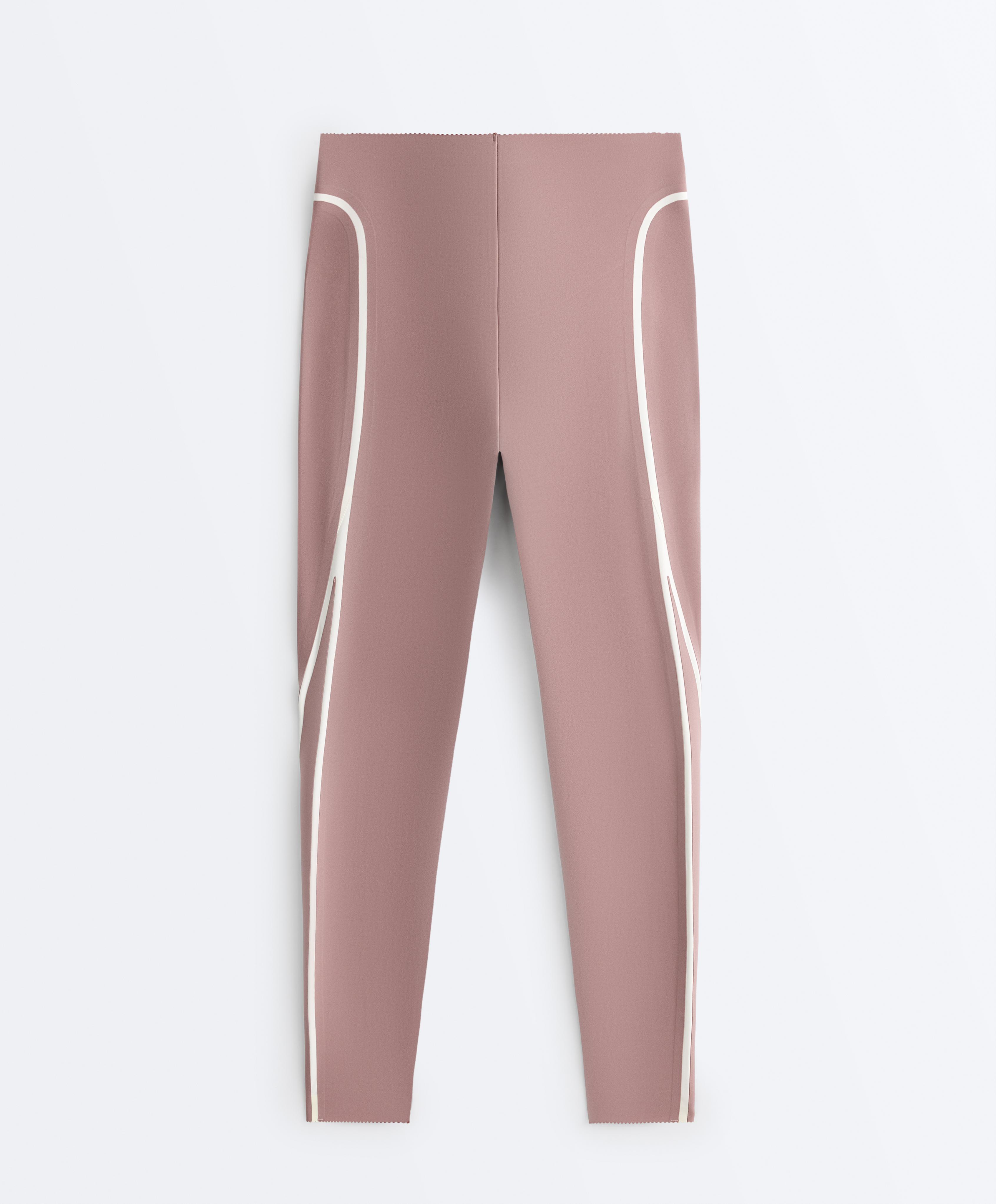 Knöchellange high rise Compressive Core-Control-Leggings mit Kontrast - Sale Knöchellange high rise Compressive Core-Control-Leggings mit Kontrast - Sale