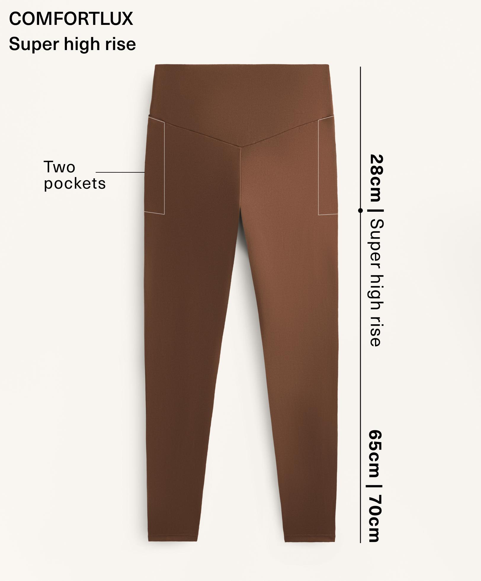Knöchellange Comfortlux Leggings, Super High Rise, mit Taschen