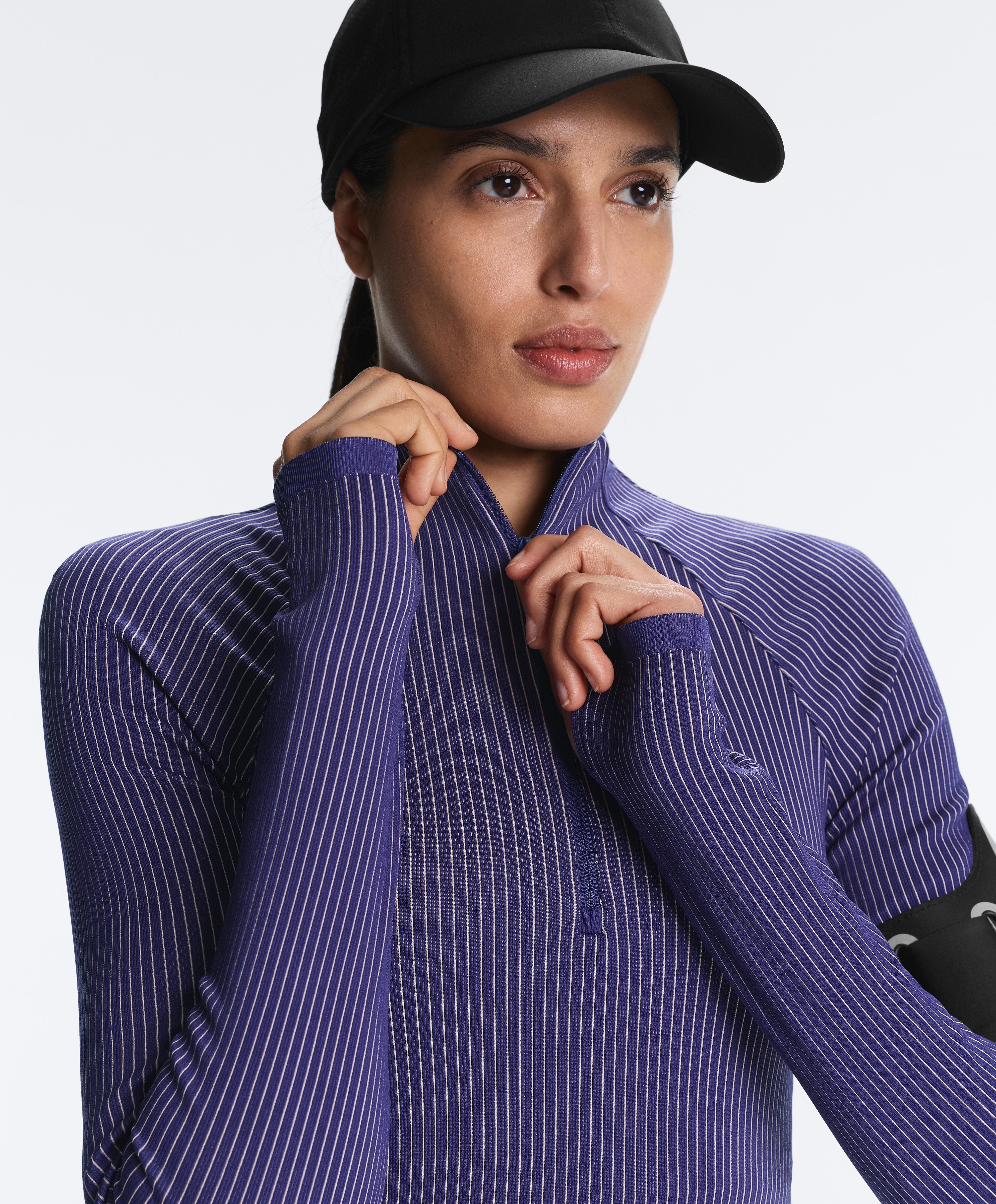 Long-sleeved technical T-shirt — COBALT