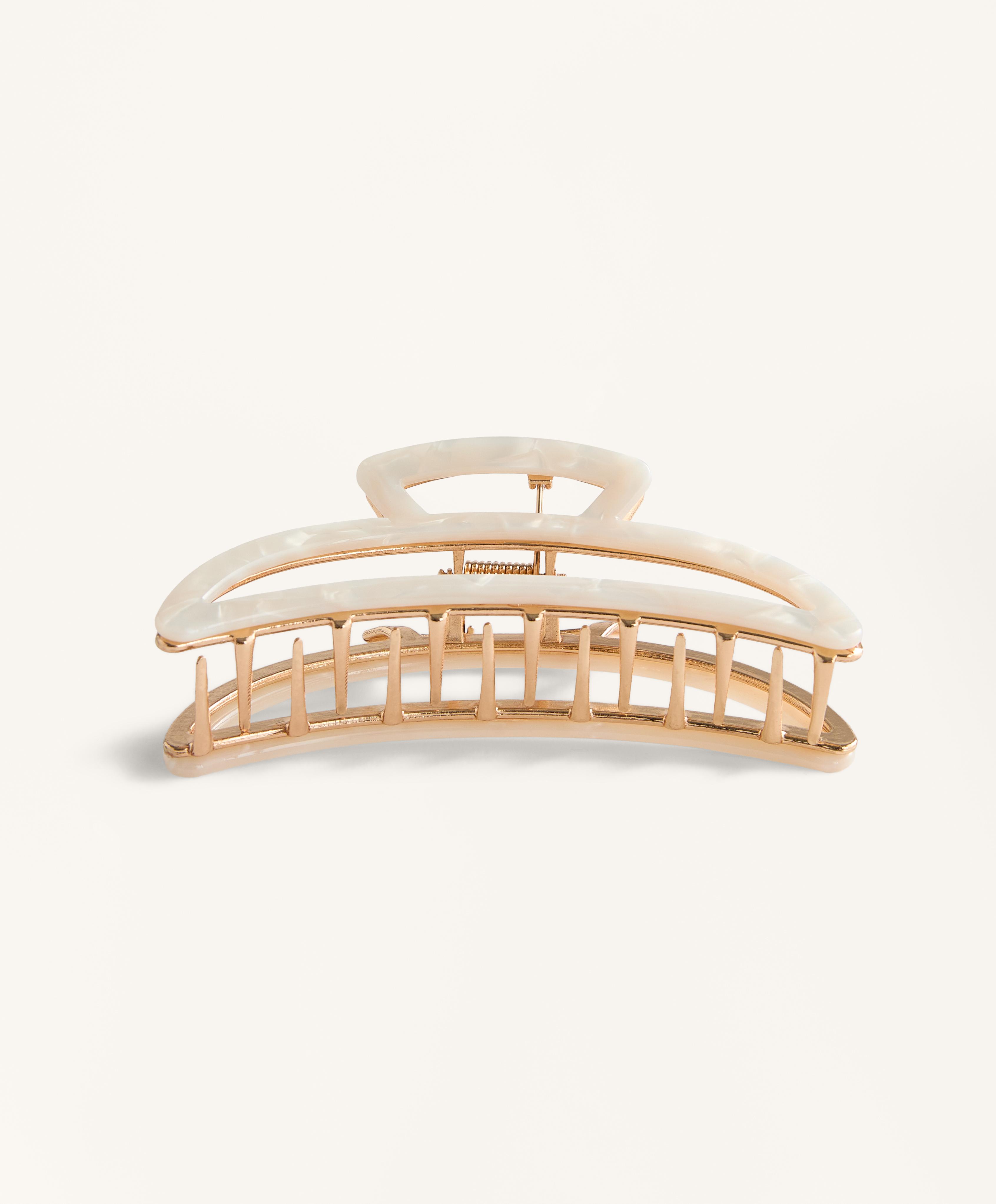 Metallic large hair clip