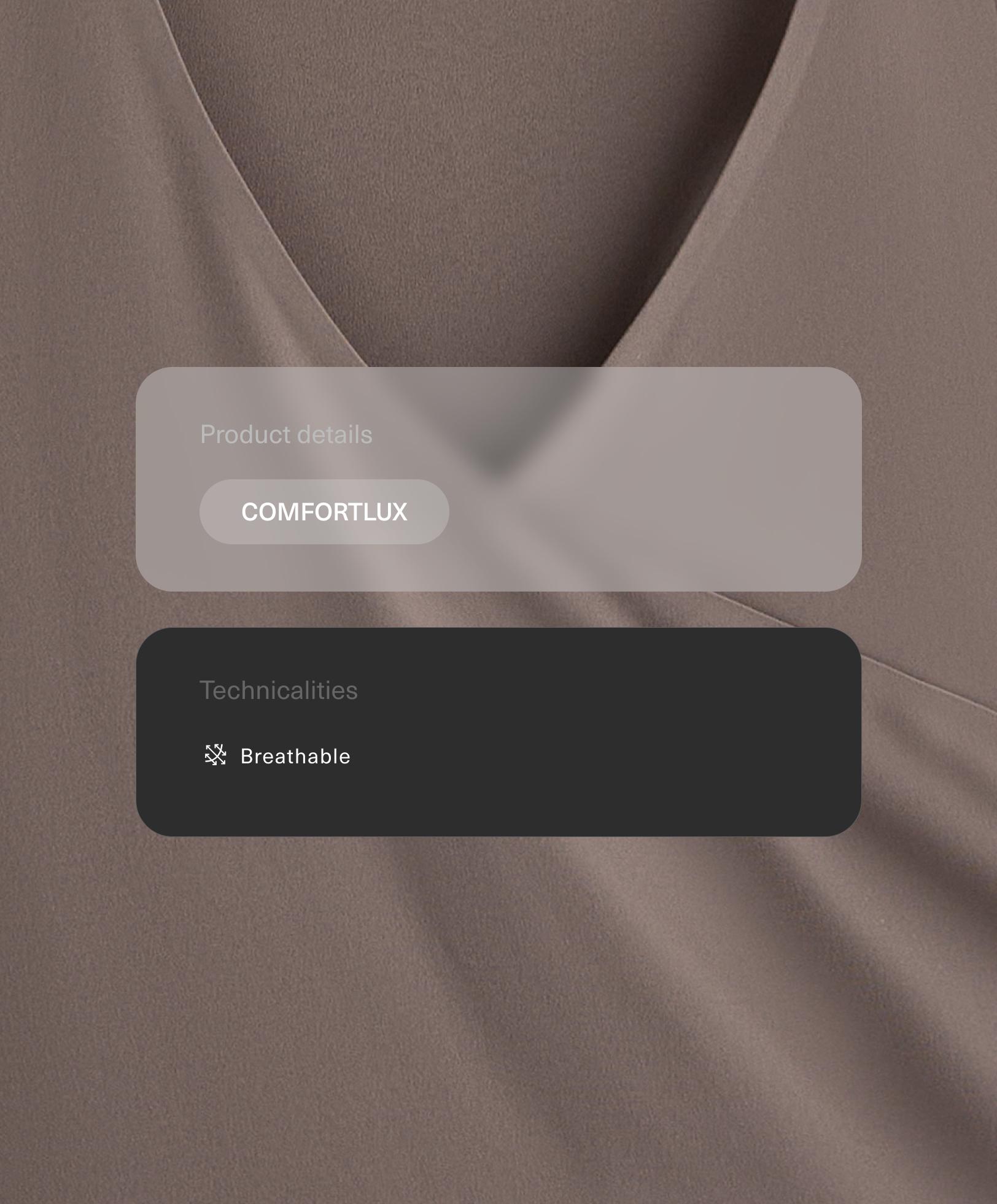 Cross-over sleeveless Comfortlux T-shirt