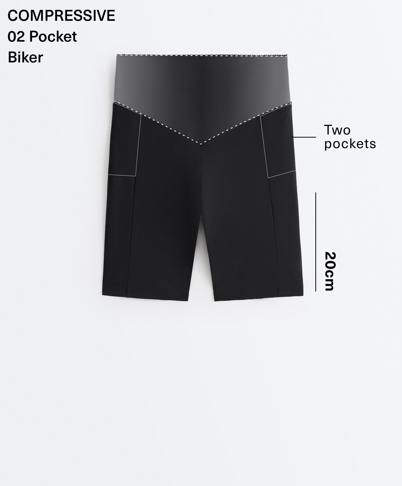 High Rise Compressive Pocket 20cm Cycling Leggings