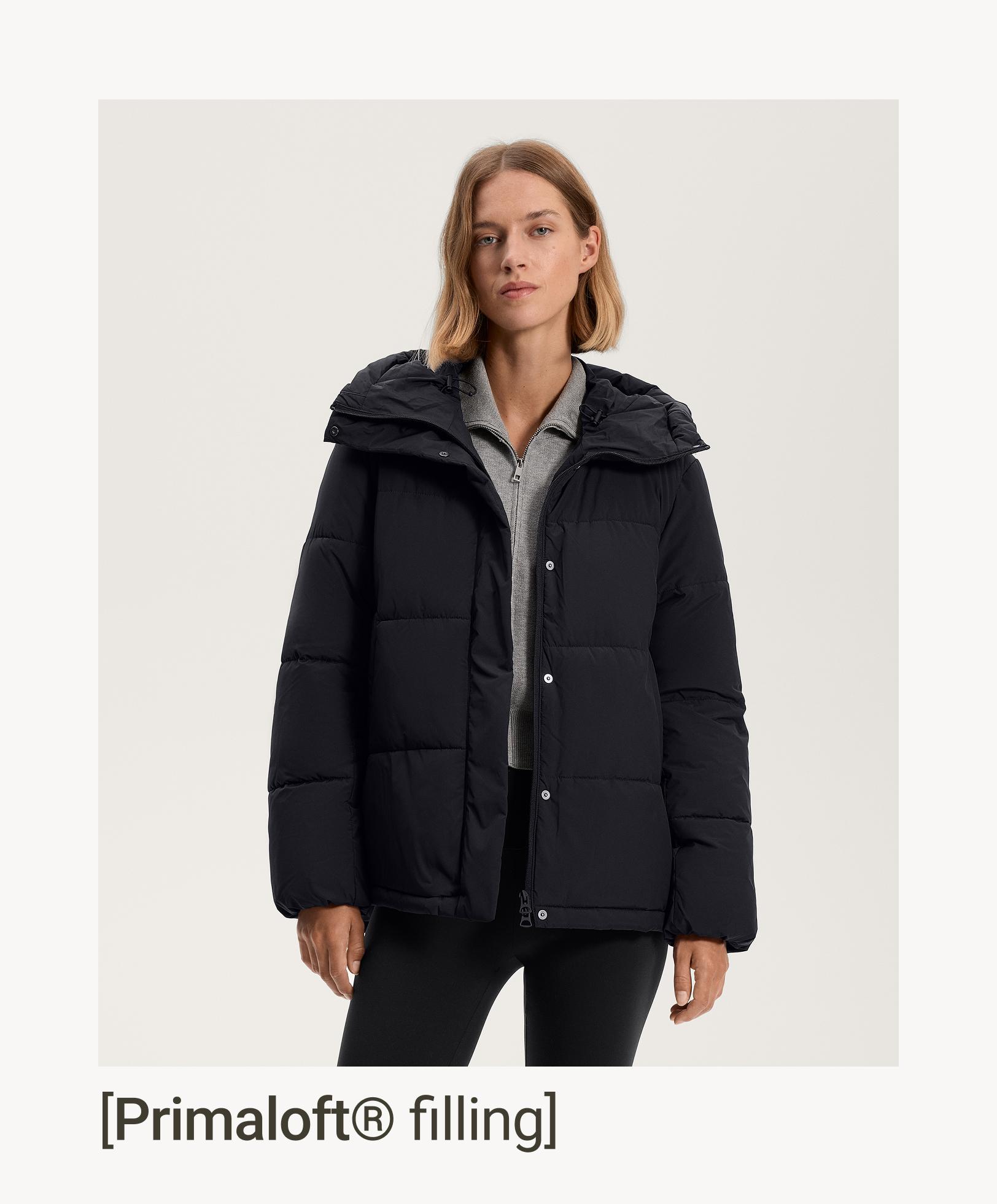 Primaloft® water-repellent padded jacket — BLACK