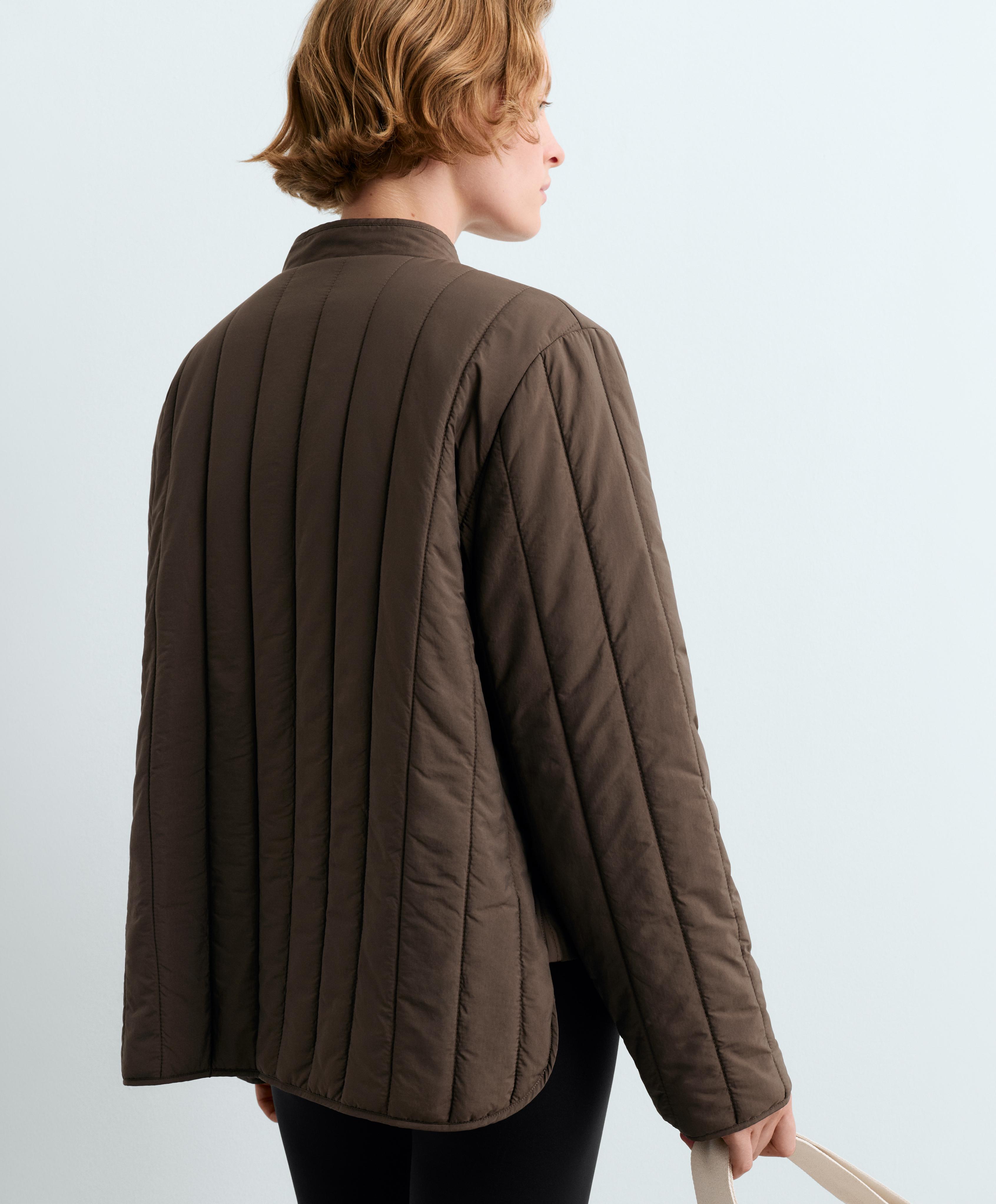 FELLEX® AEROGEL short boxy padded jacket — BROWN