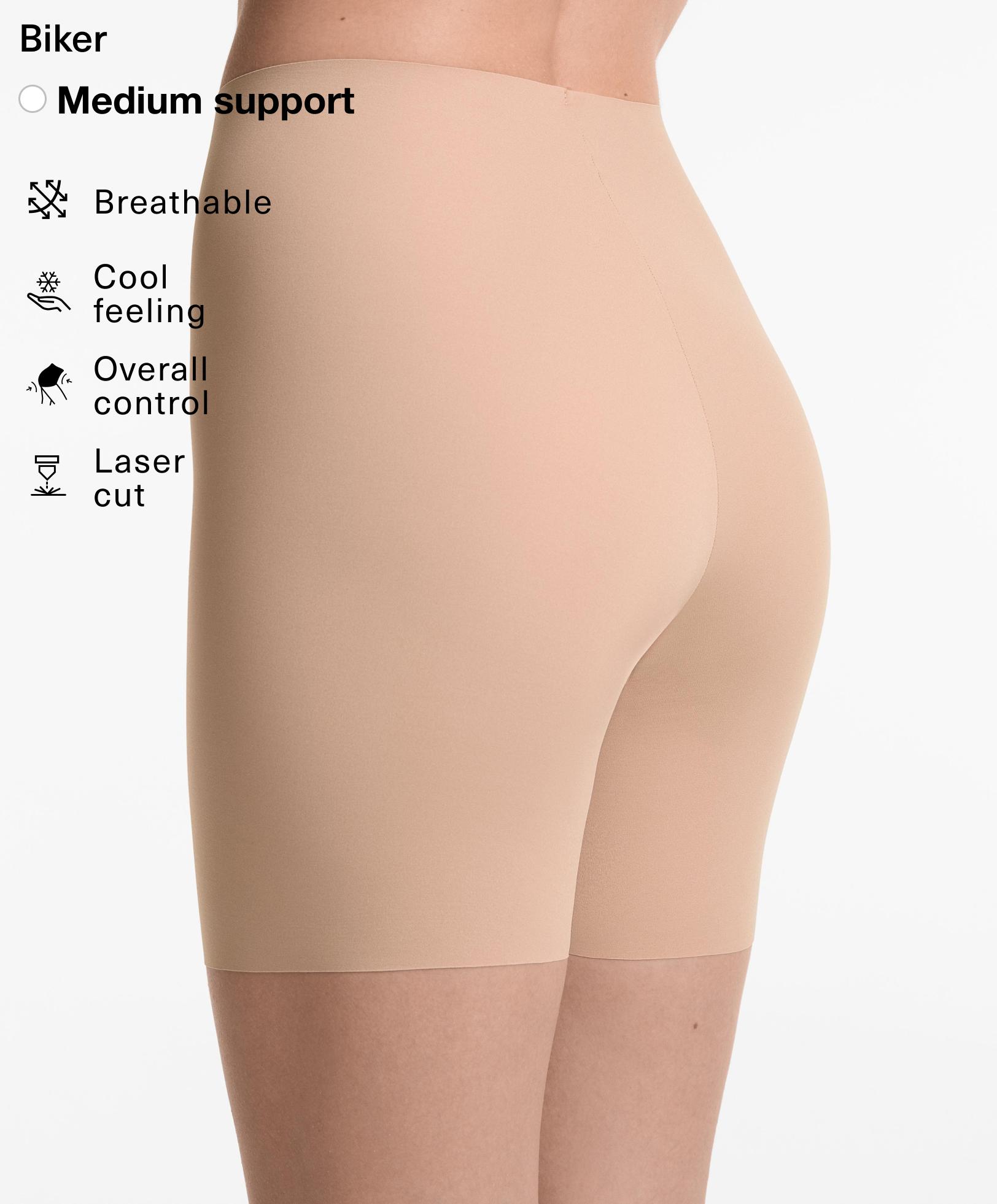 Велосипедски шорцеви со висок струк, невидливи, со ласерски рез Велосипедски шорцеви со висок струк, невидливи, со ласерски рез