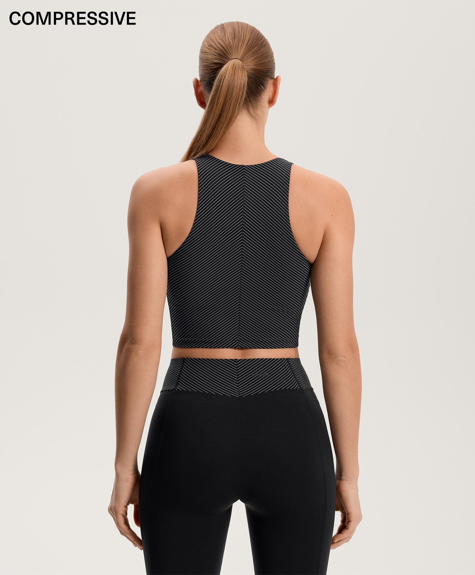 Tank top Compressive rayas - Rebajas
