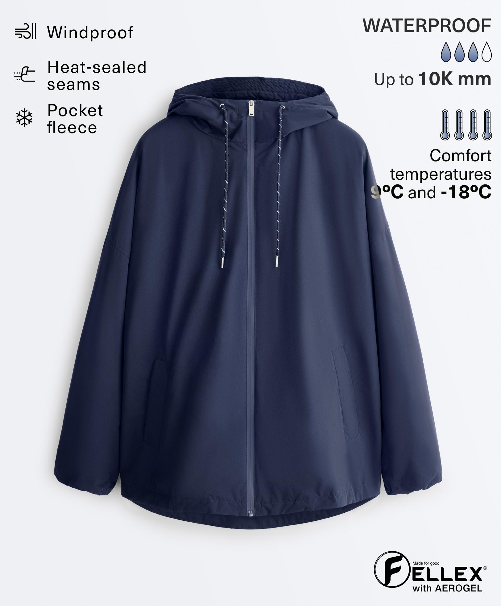FELLEX® AEROGEL 10k waterproof padded jacket — NAVY BLUE