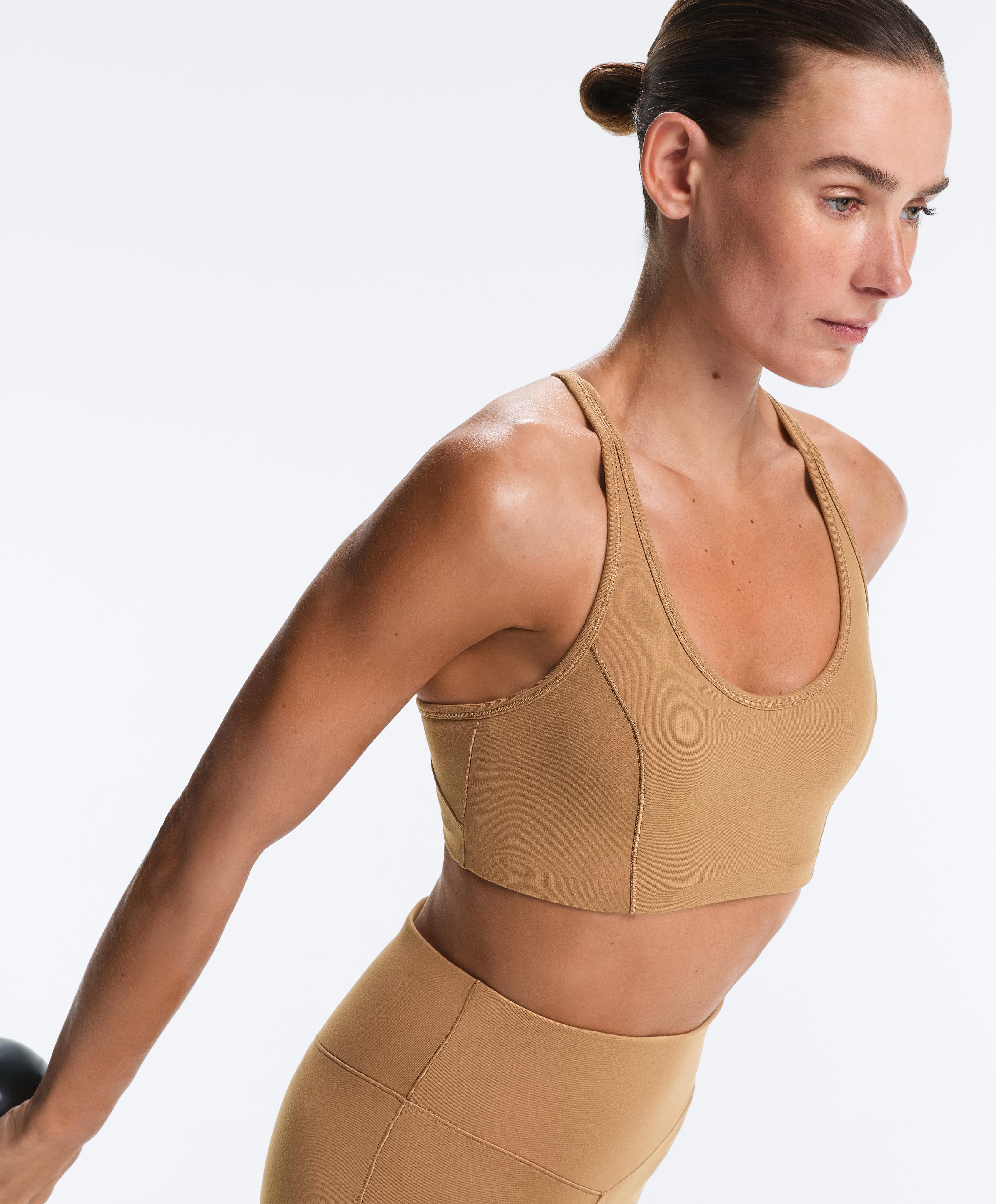 Evermove medium-support sports bra — PRALINE