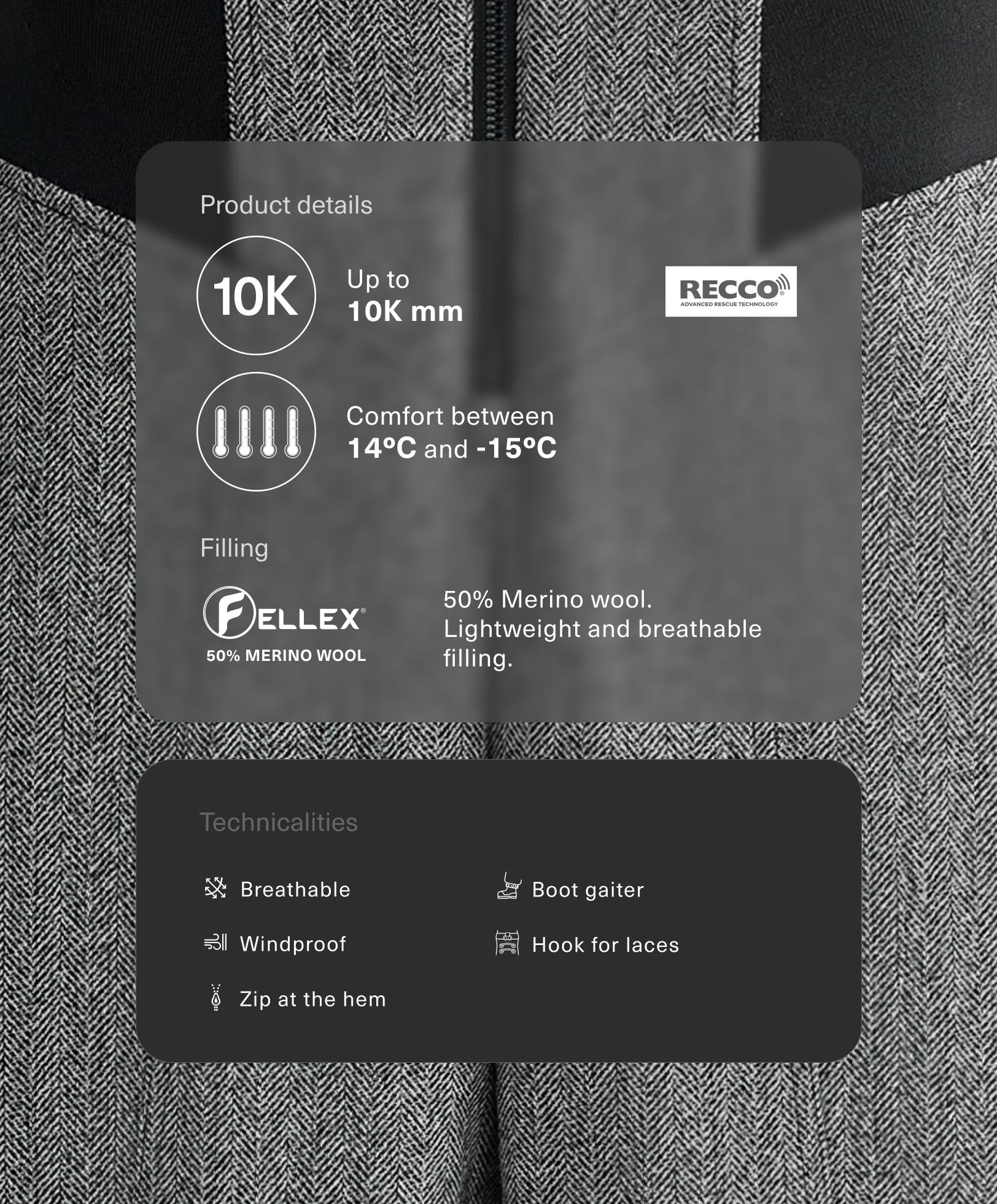 Water-resistant FELLEX® Wool Blend high-rise flare SKI trousers - Sale Water-resistant FELLEX® Wool Blend high-rise flare SKI trousers - Sale