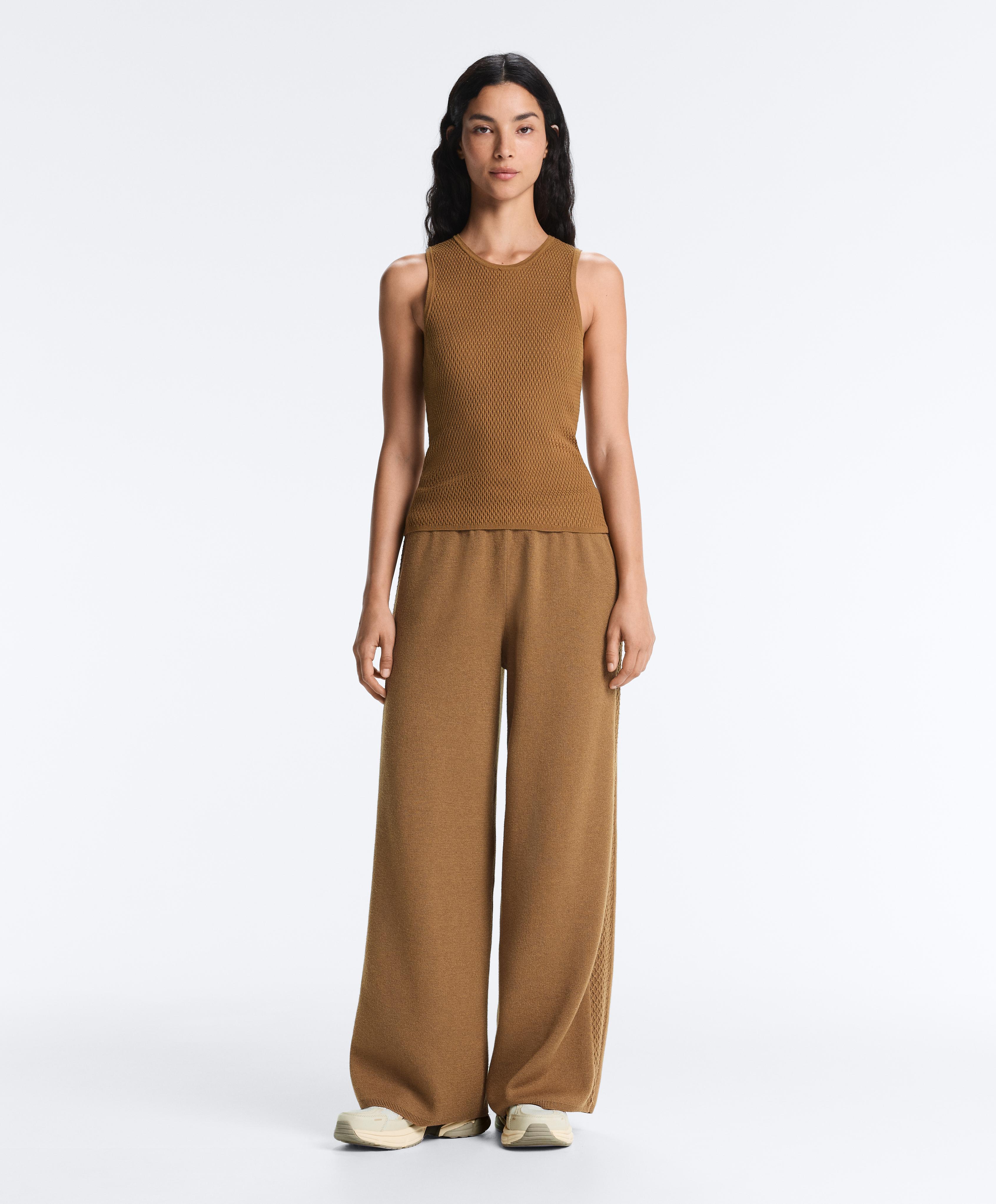 Sleeveless knit top — COPPER