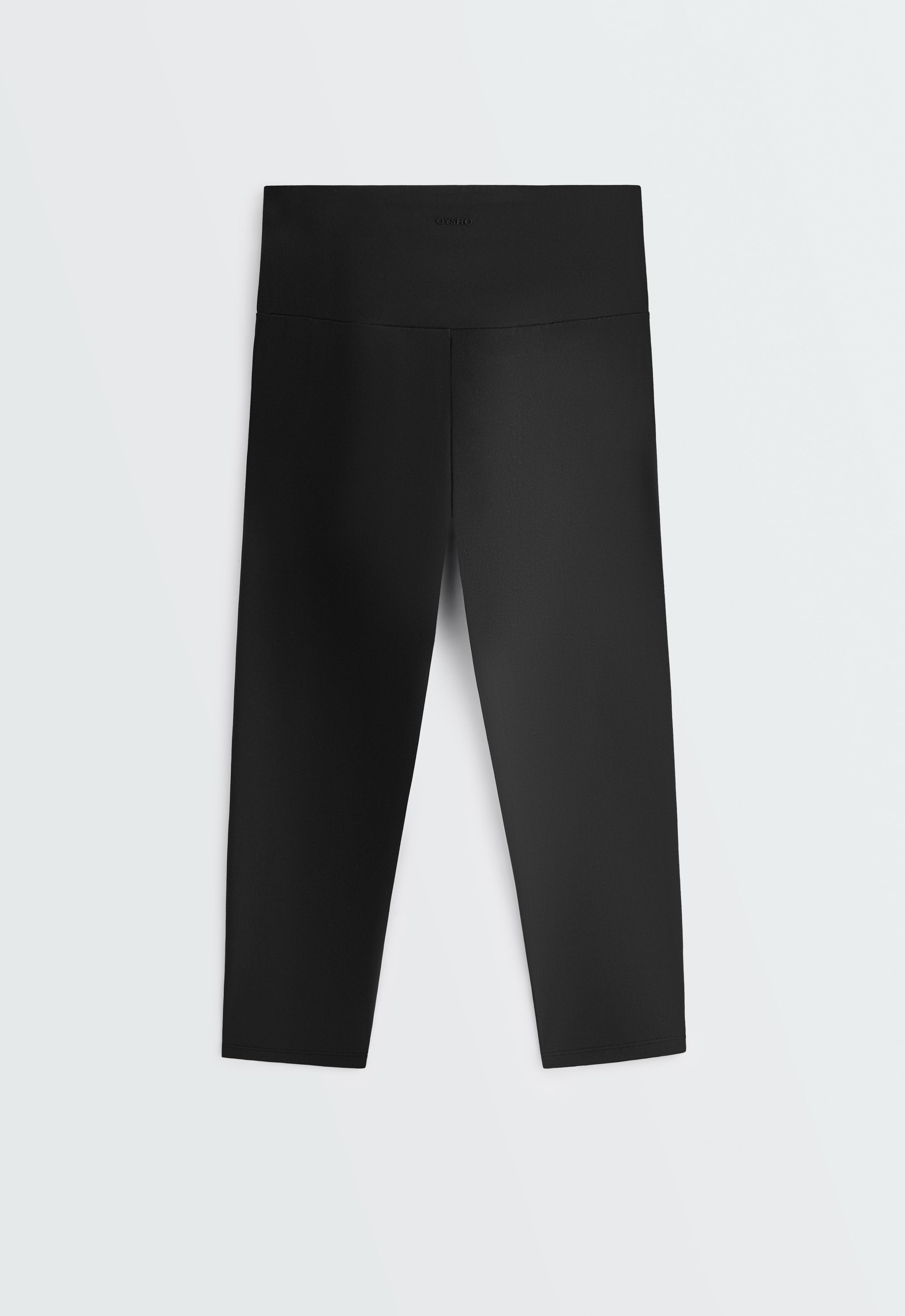 Comfortlux super-high-rise 50cm capri leggings — BLACK