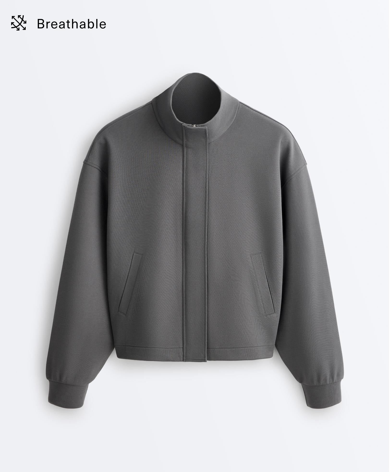 Piqué jacket with cotton Piqué jacket with cotton