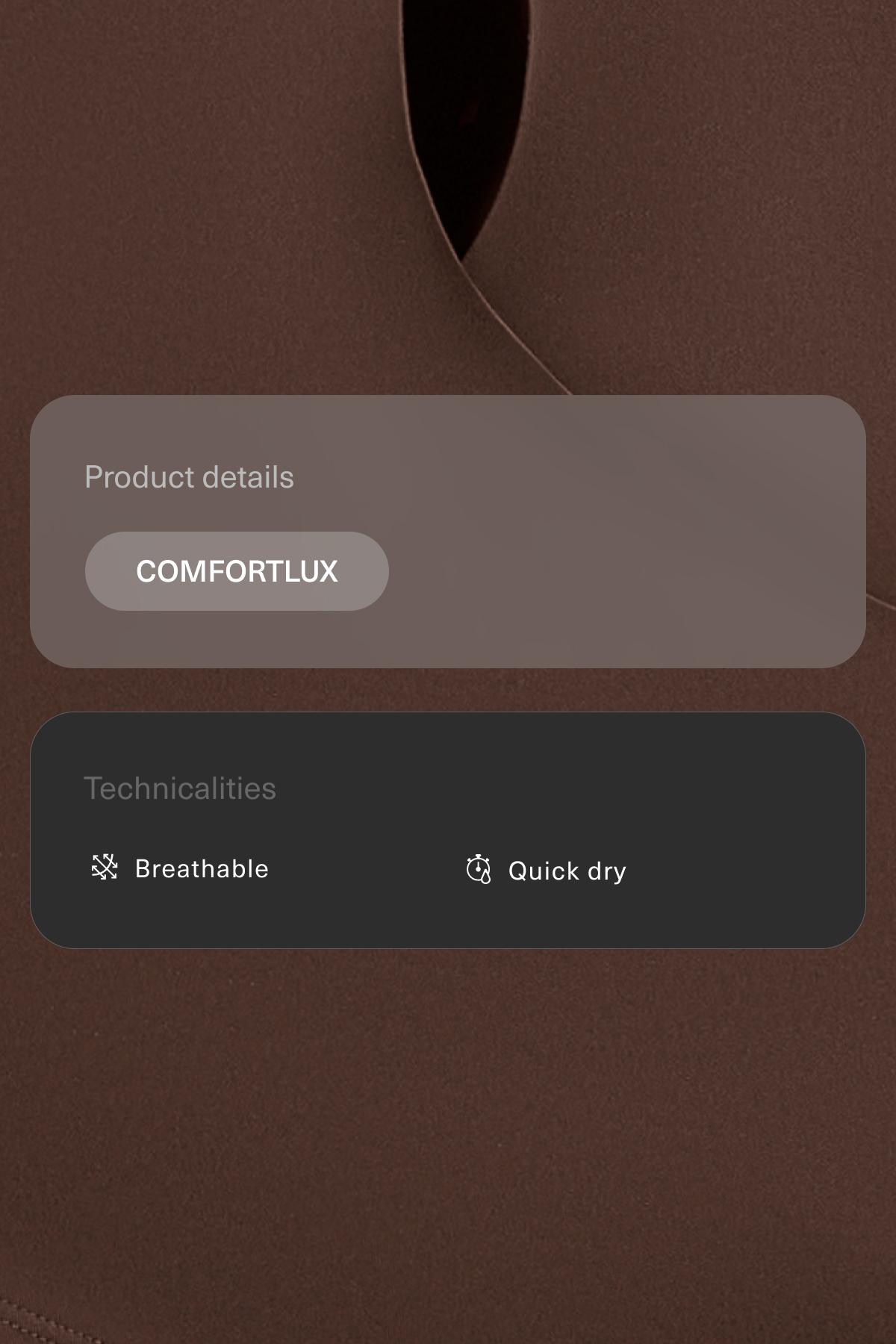 Comfortlux long-sleeved T-shirt — BROWN