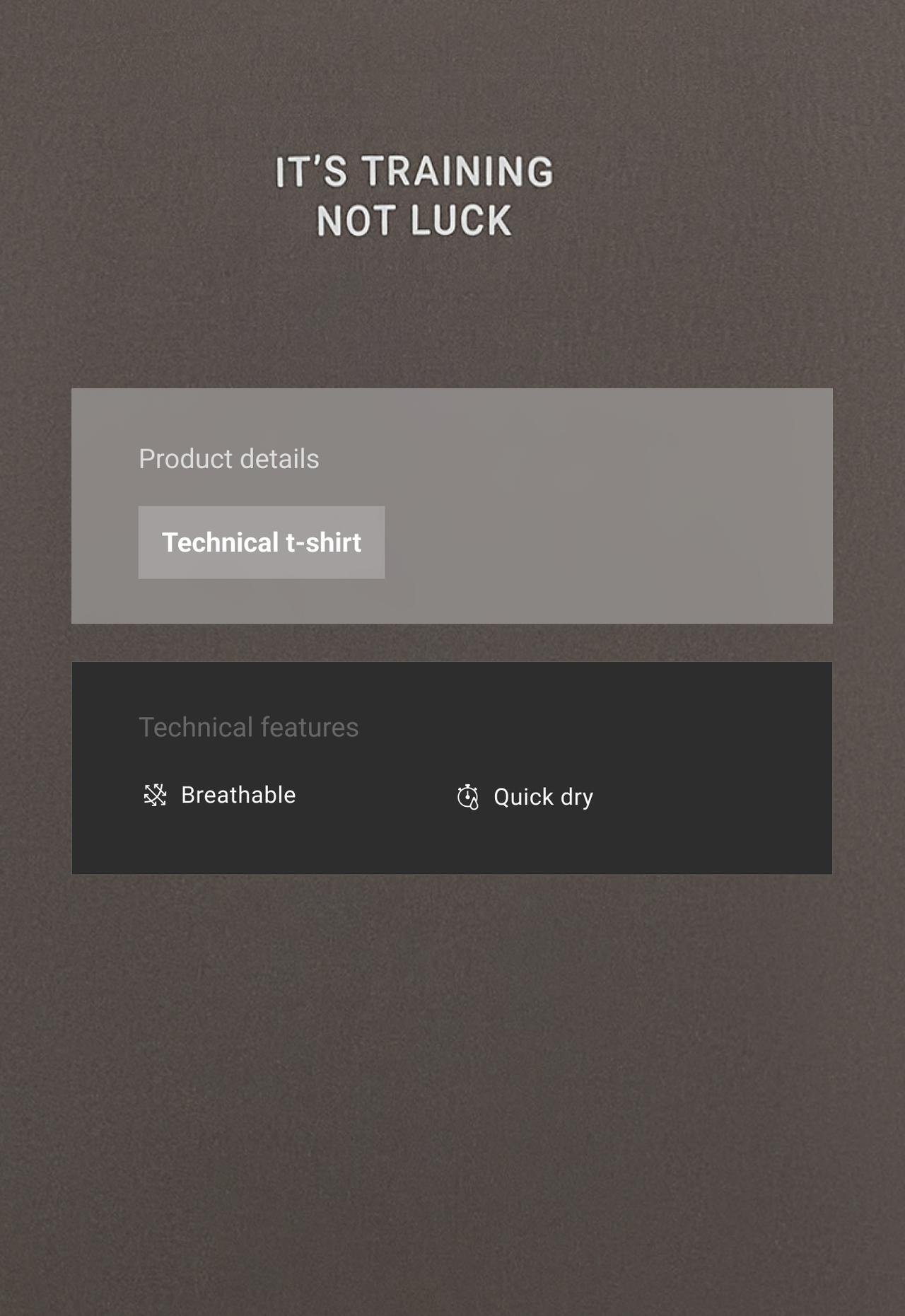 Long-sleeved technical T-shirt with text — CHARCOAL GREY