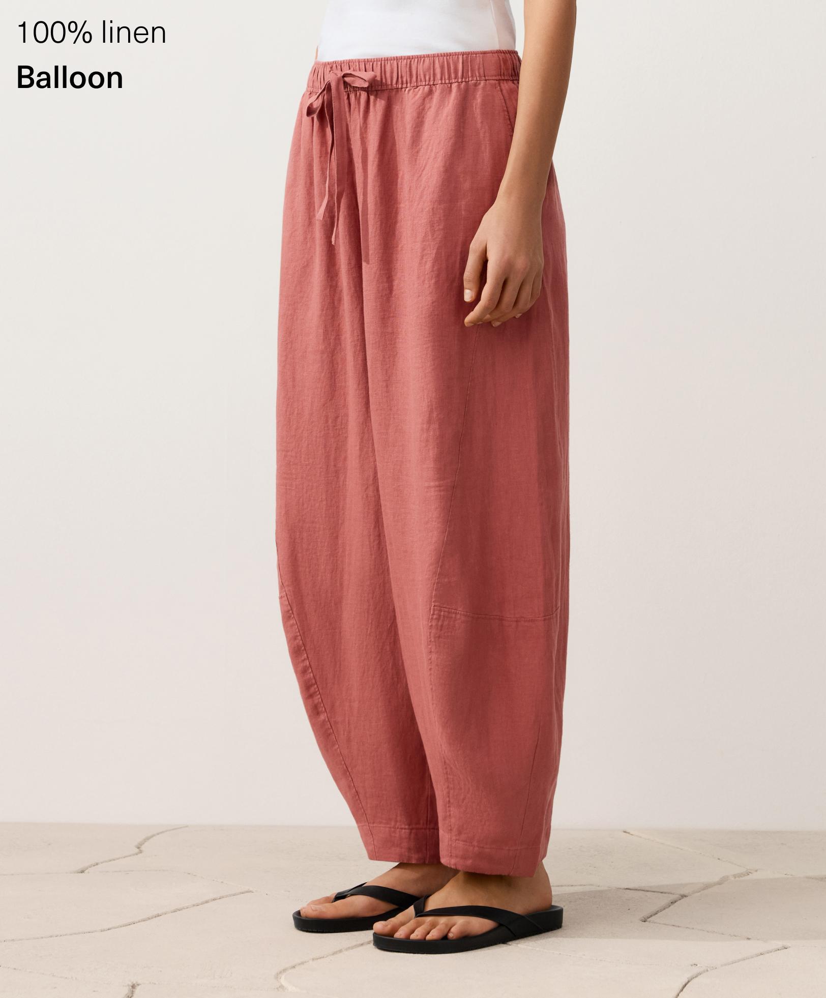 Balloon-Hose aus 100 % Leinen