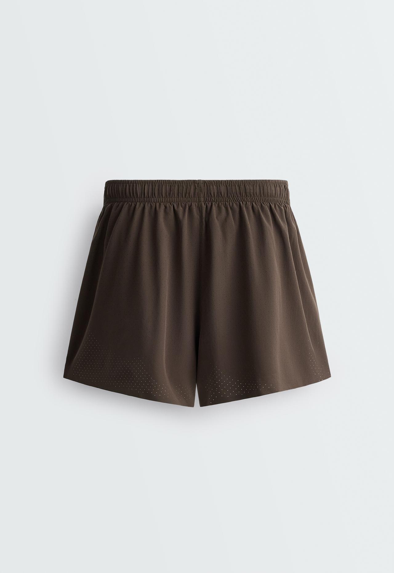 Technical Shorts Mid rise 7cm — BROWN